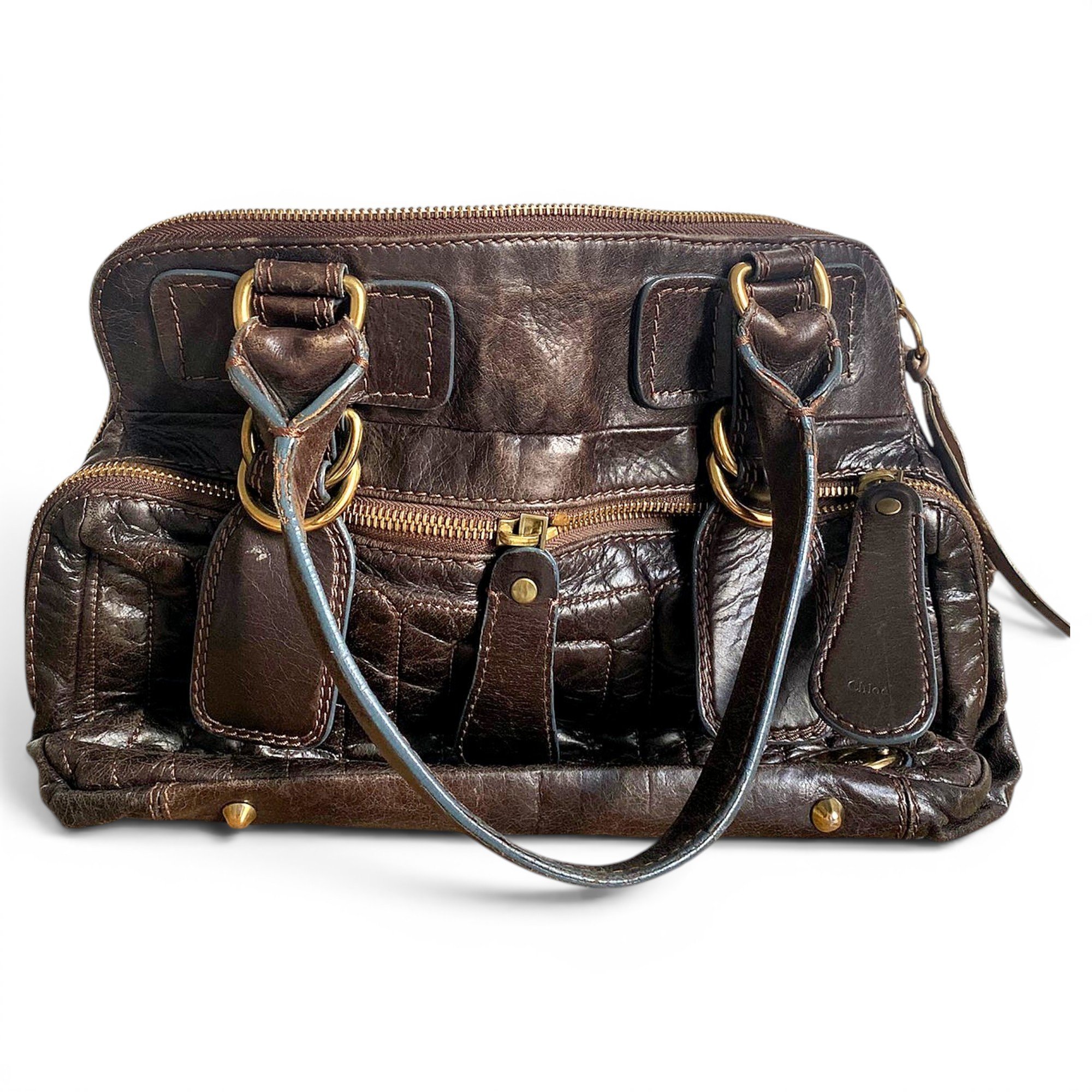 Bay leather handbag