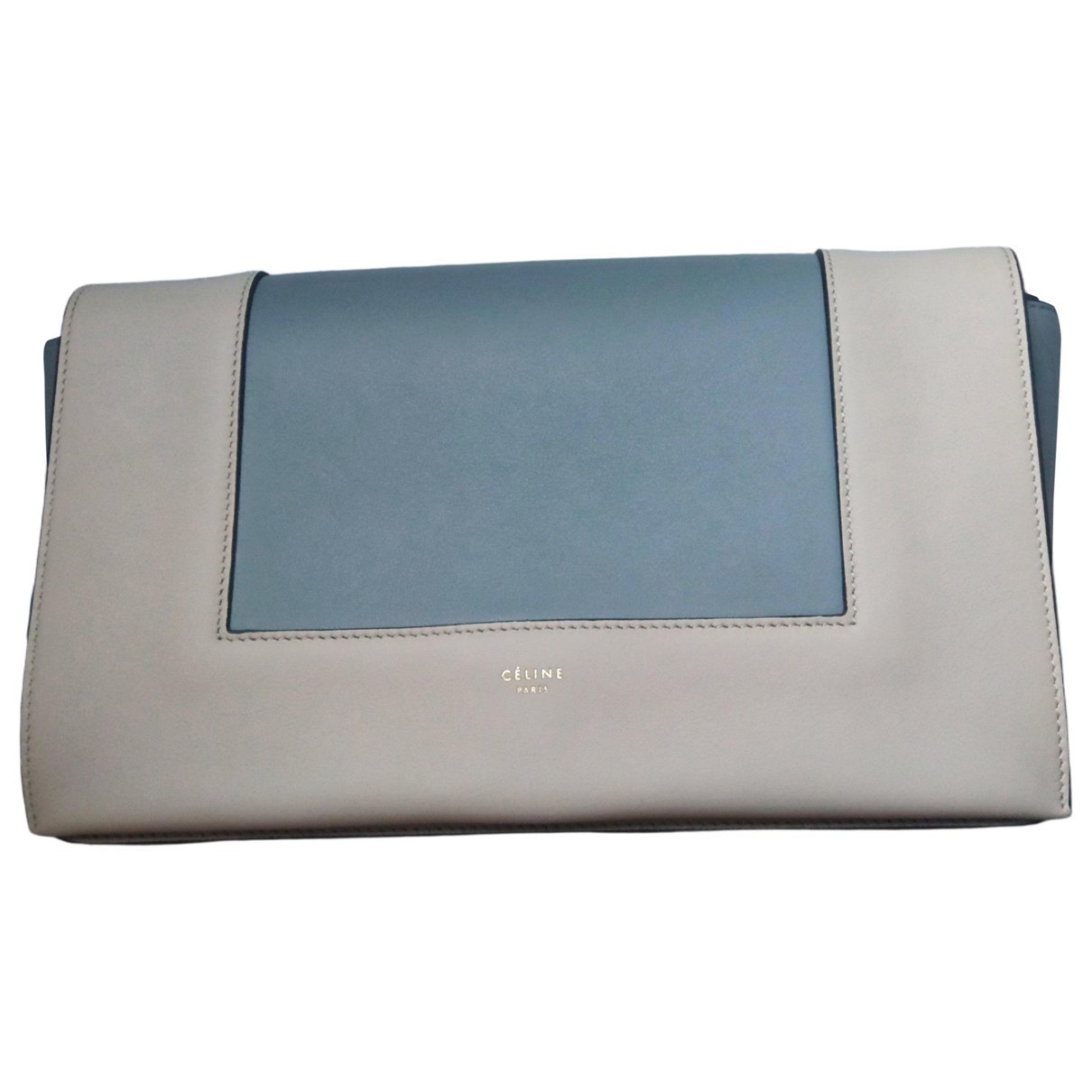 Frame leather handbag