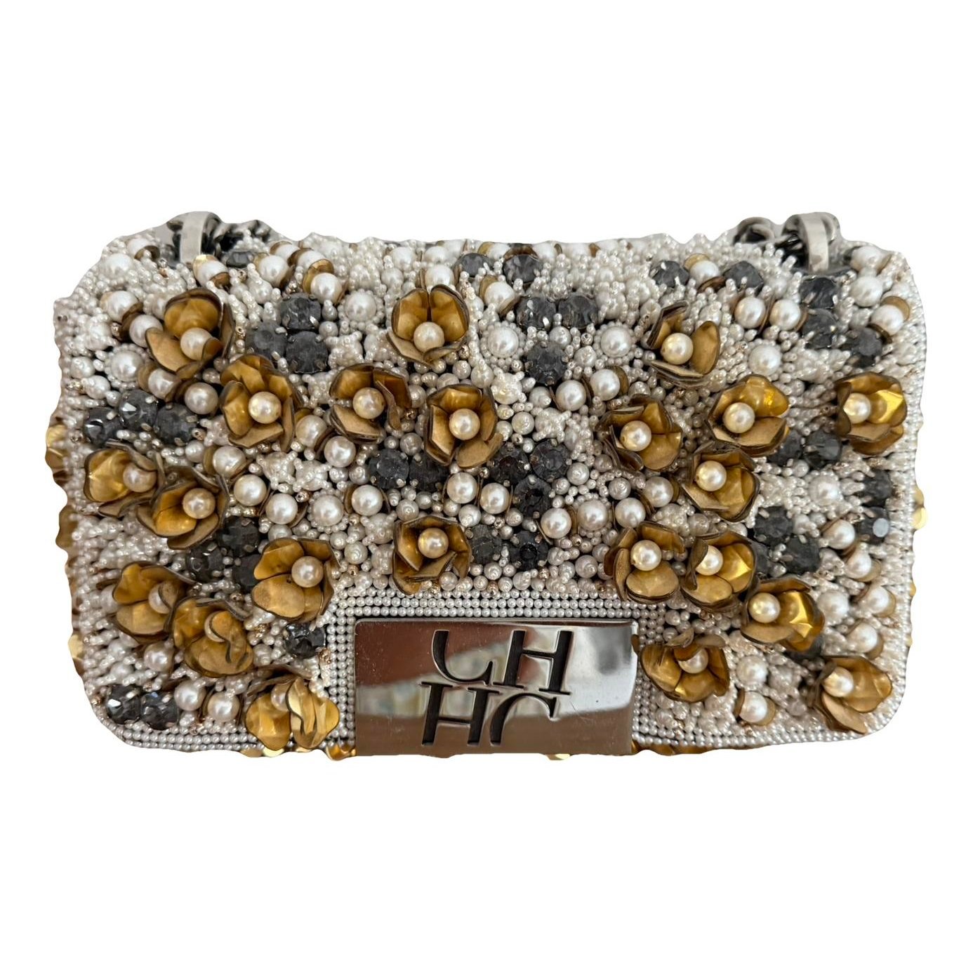 Carolina Herrera Glitter clutch bag