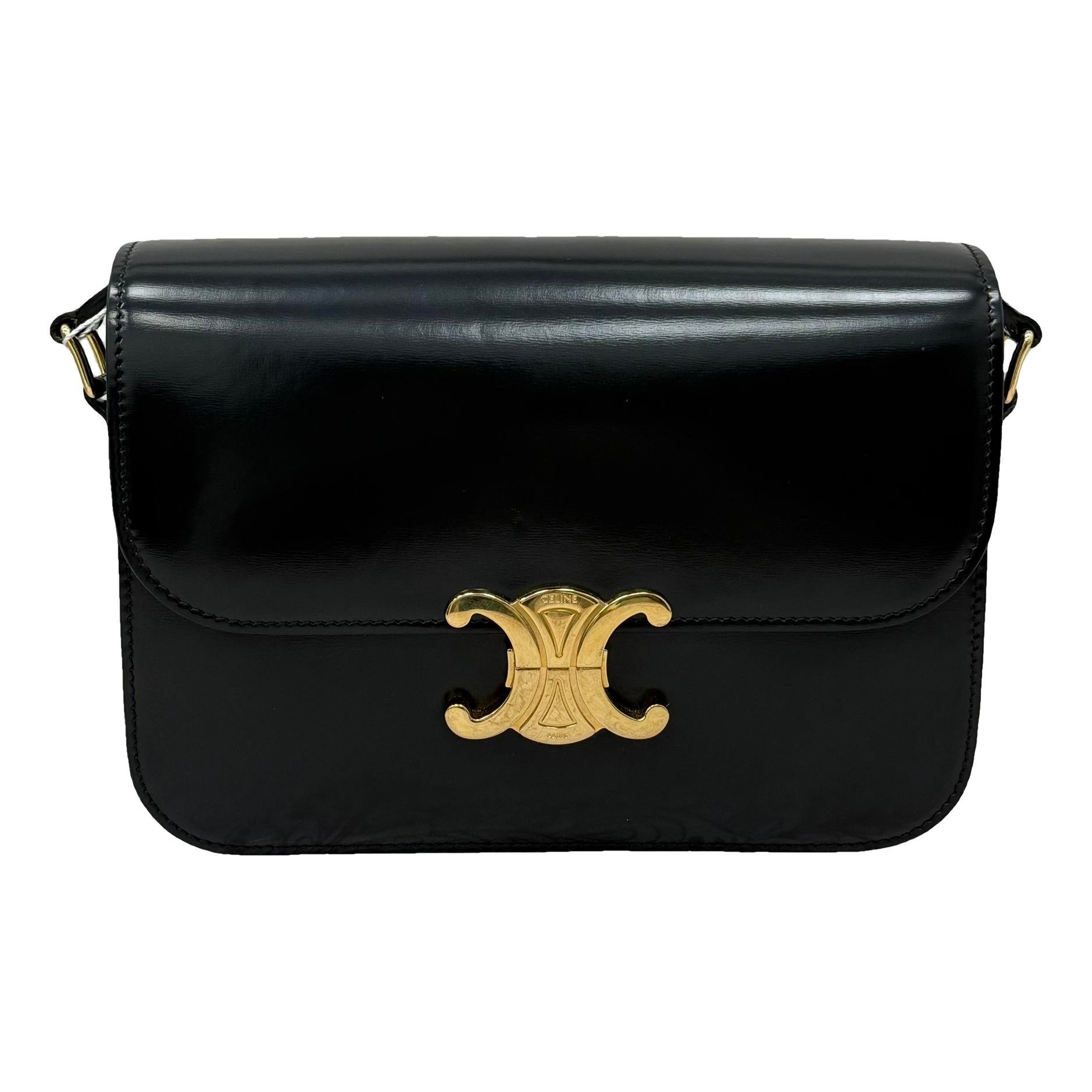 Triomphe leather handbag