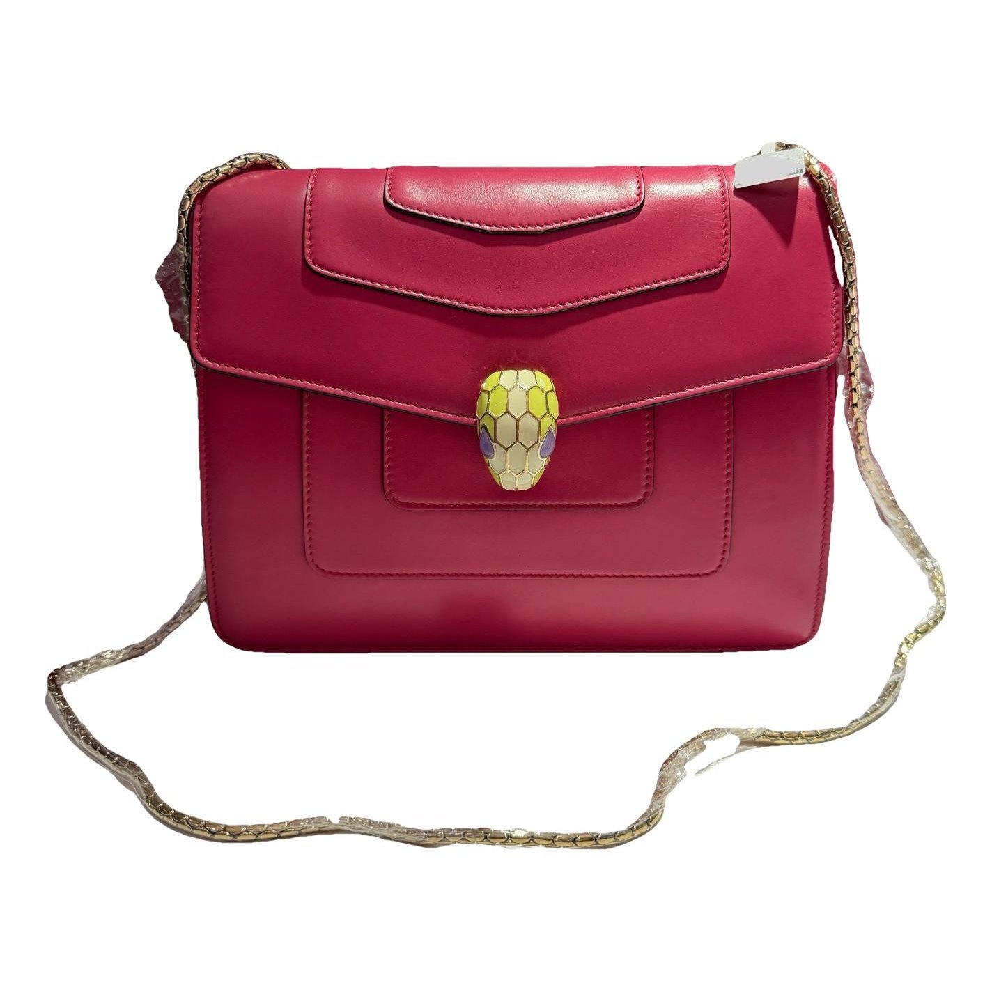 Serpenti leather handbag