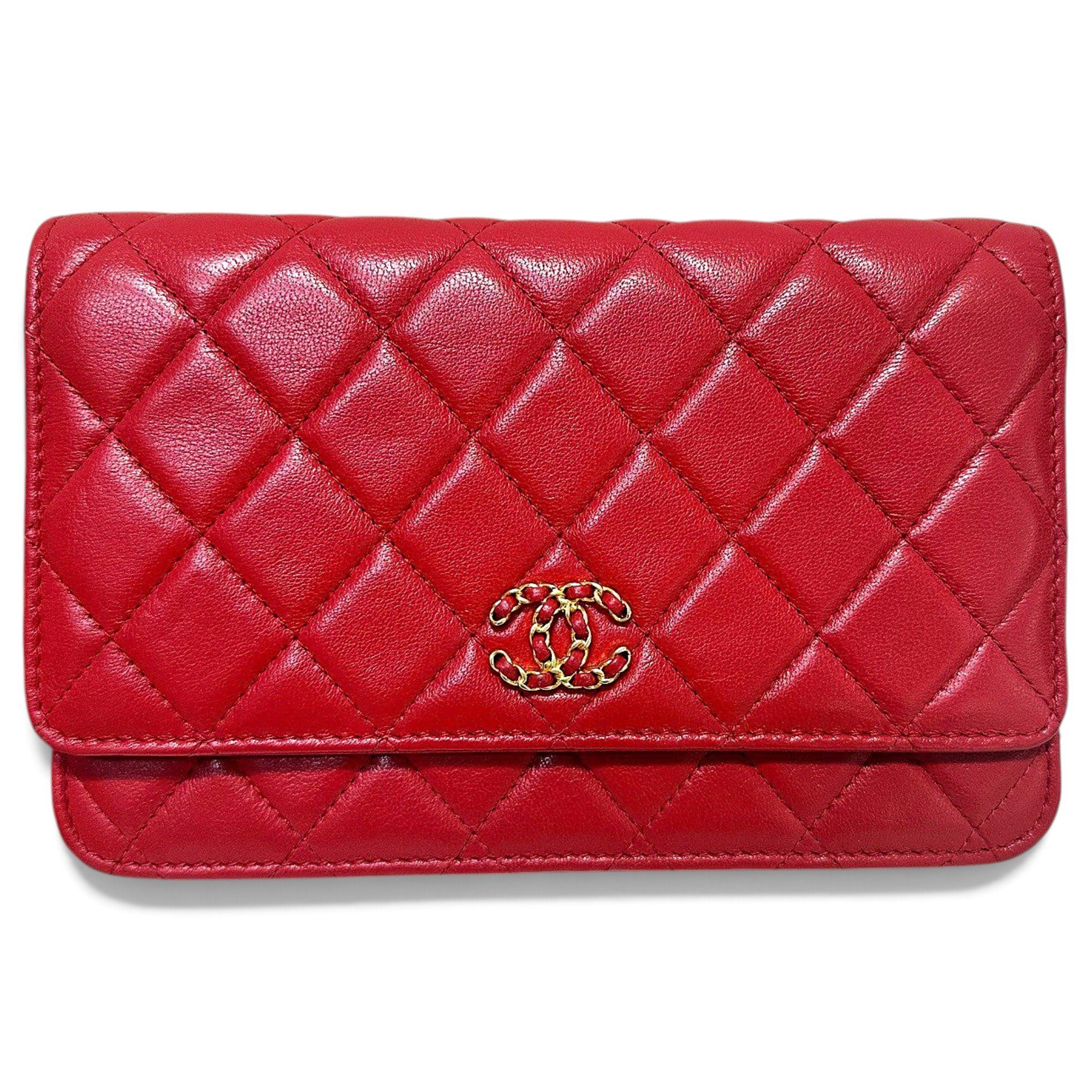 Wallet On Chain Chanel 19 leather crossbody bag
