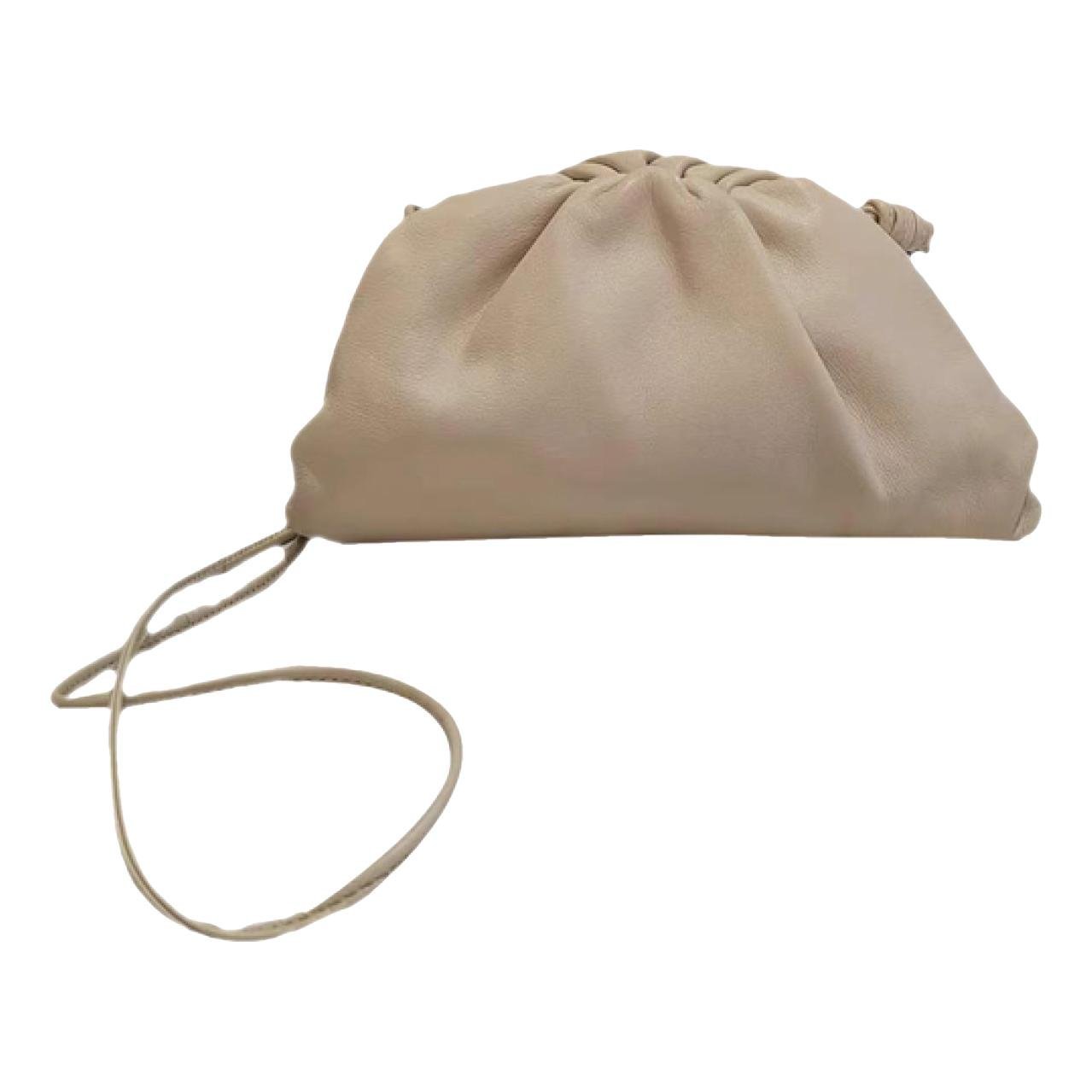 Pouch leather handbag