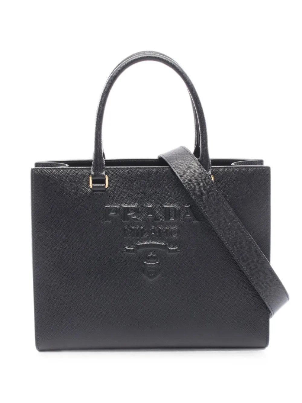 2010s Lux two-way leather handbag