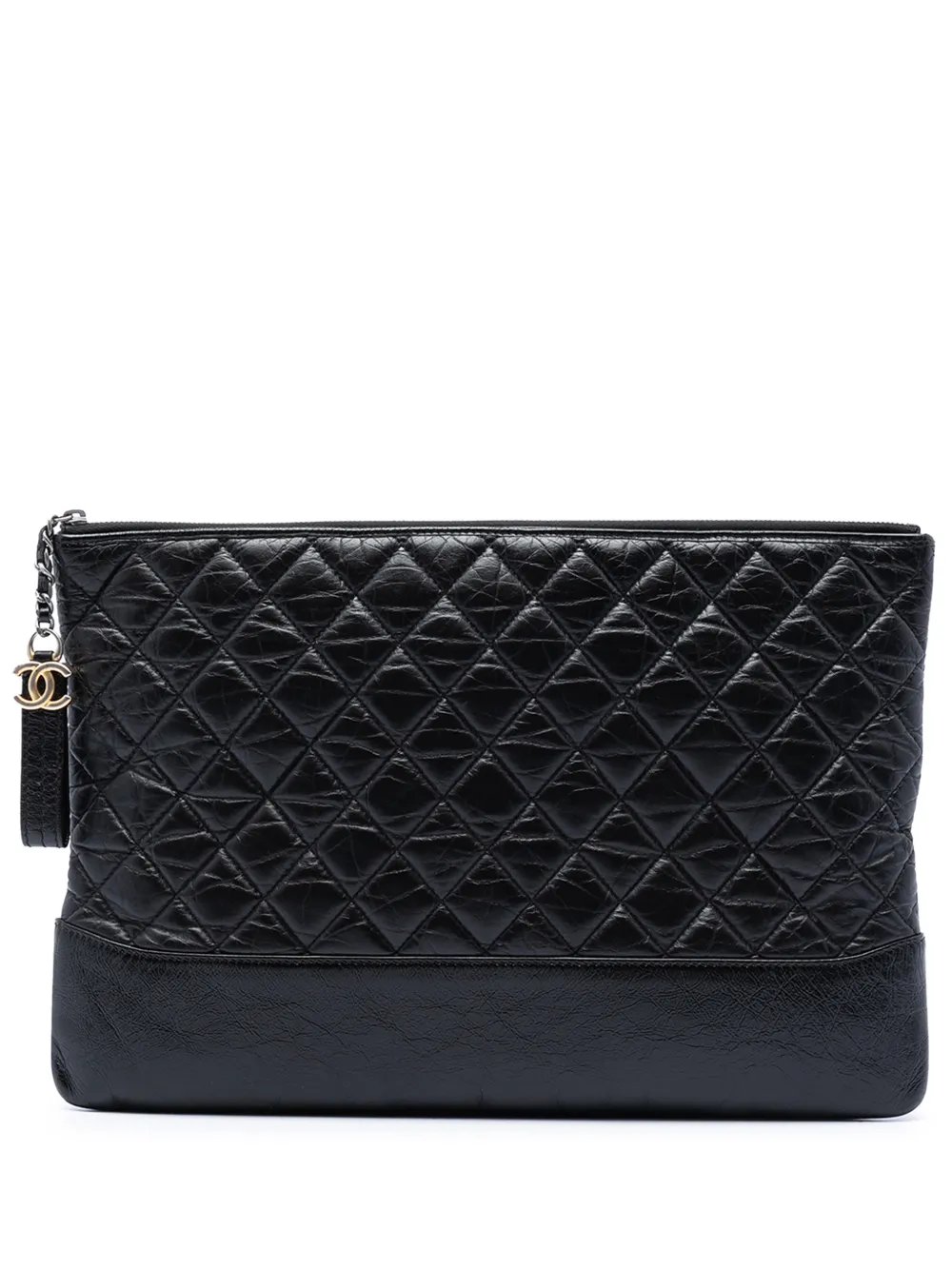 2018-2019 Large Aged Calfskin Gabrielle O Case clutch bag