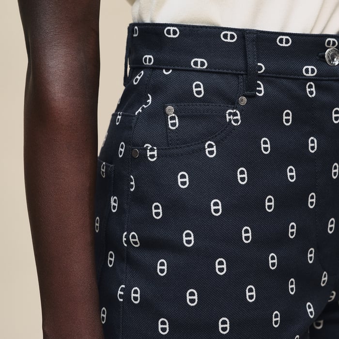 Bleu Marine "Chaine D’ancre" Straight Leg Pants