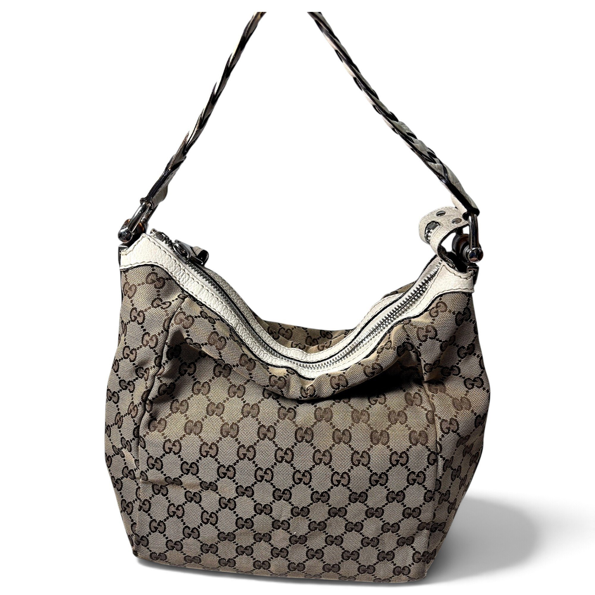 Bamboo leather handbag