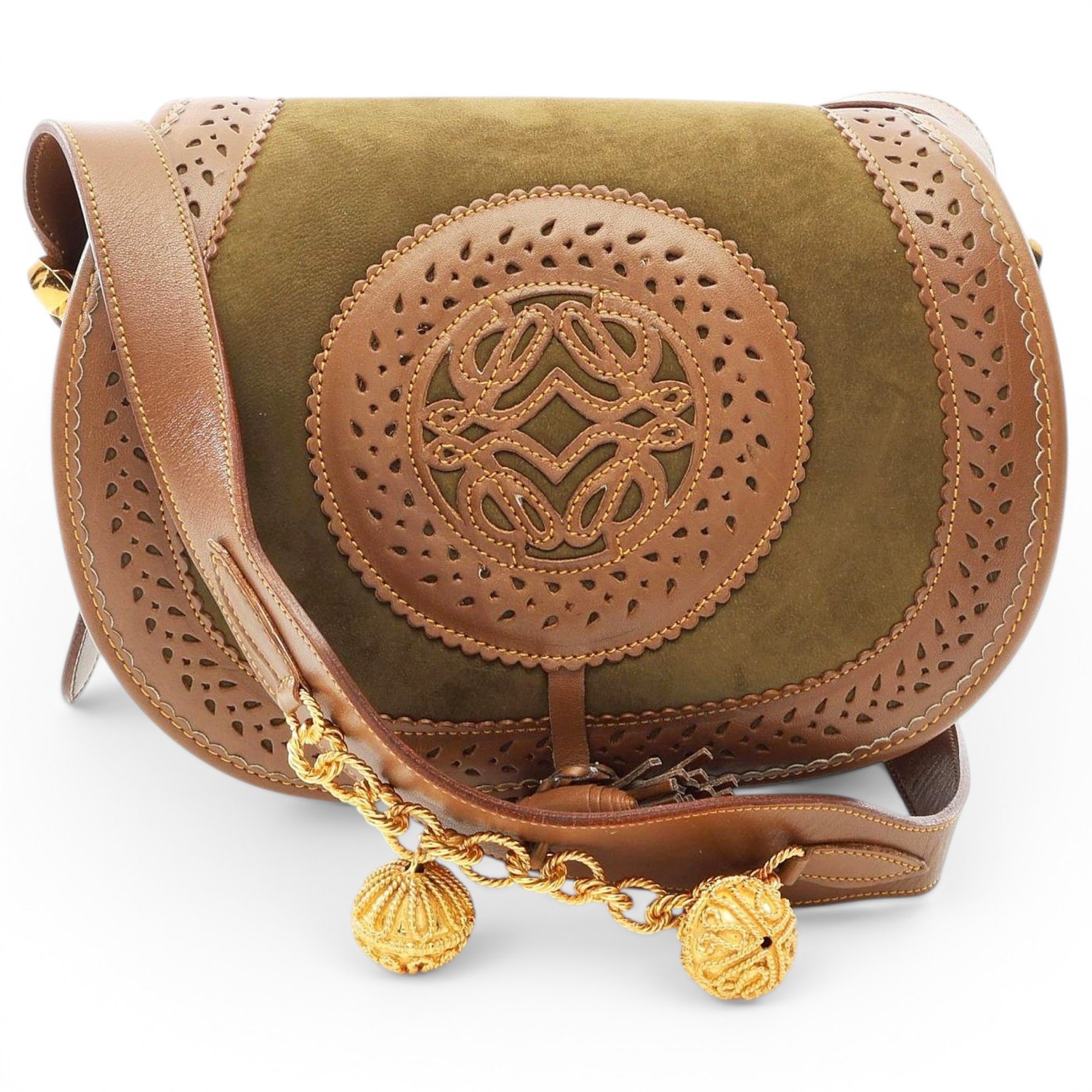 Anagram leather handbag