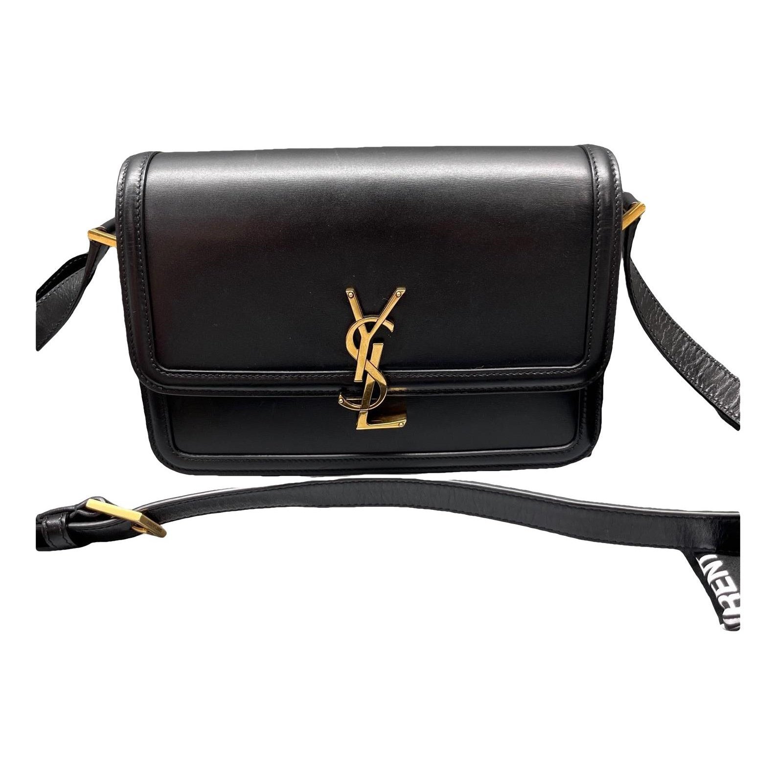 Solférino leather handbag