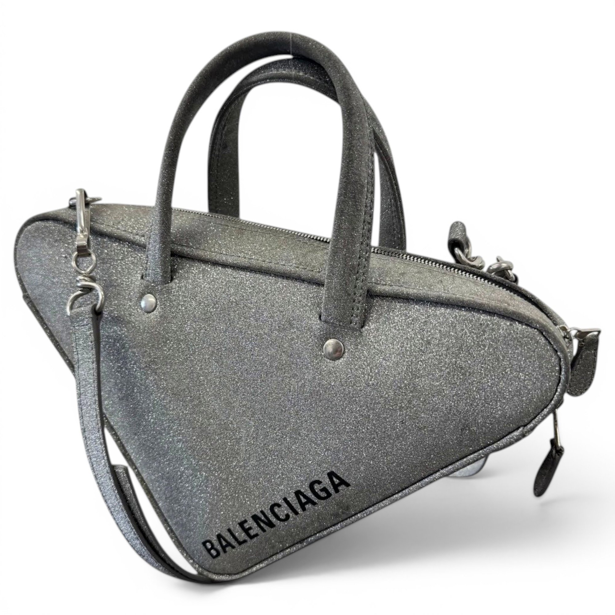 Balenciaga Triangle leather handbag