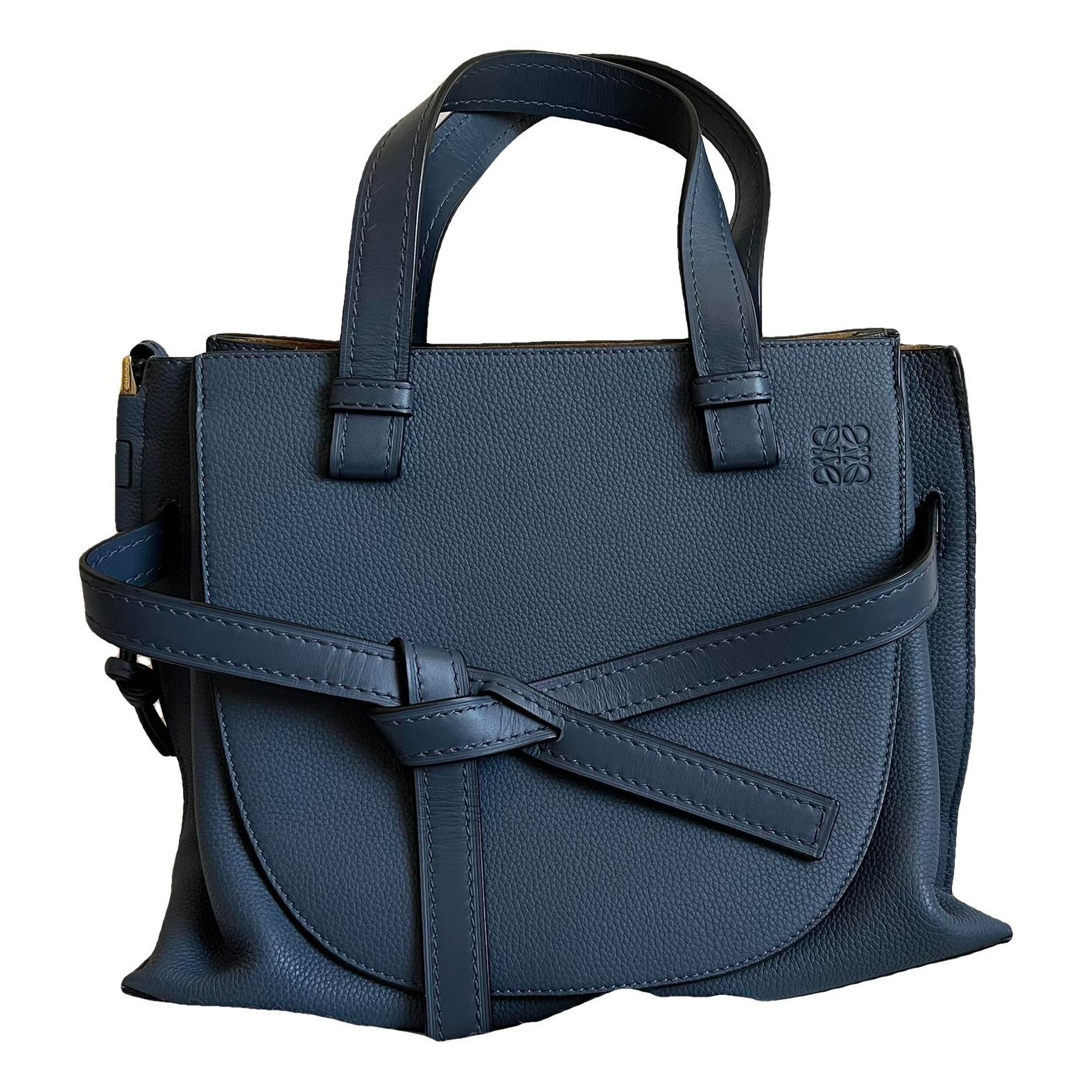 Gate Top Handle leather handbag
