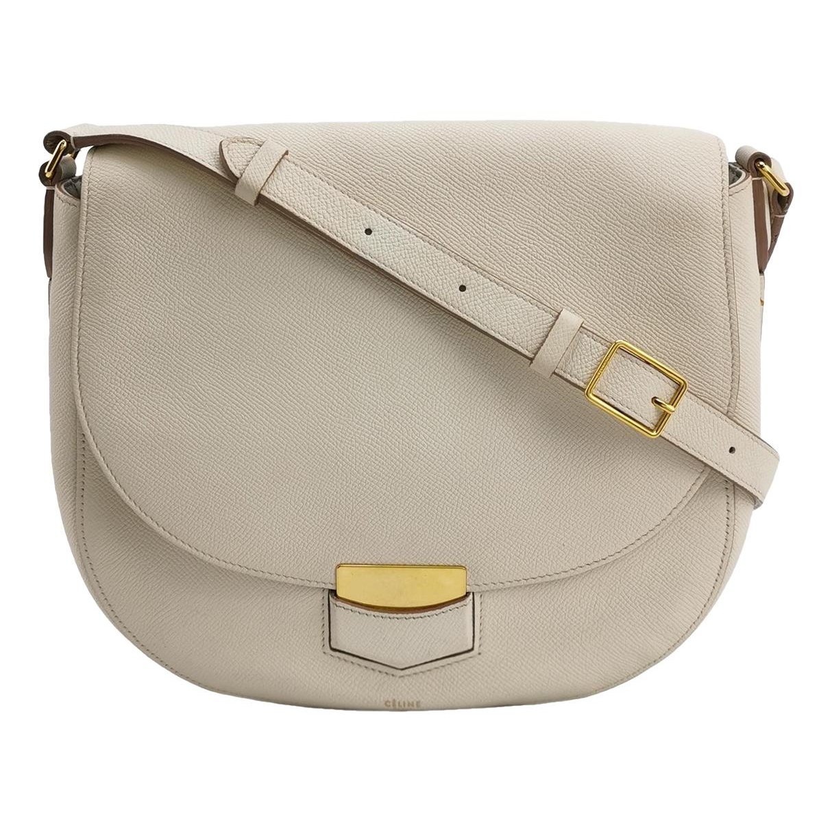 Trotteur leather handbag