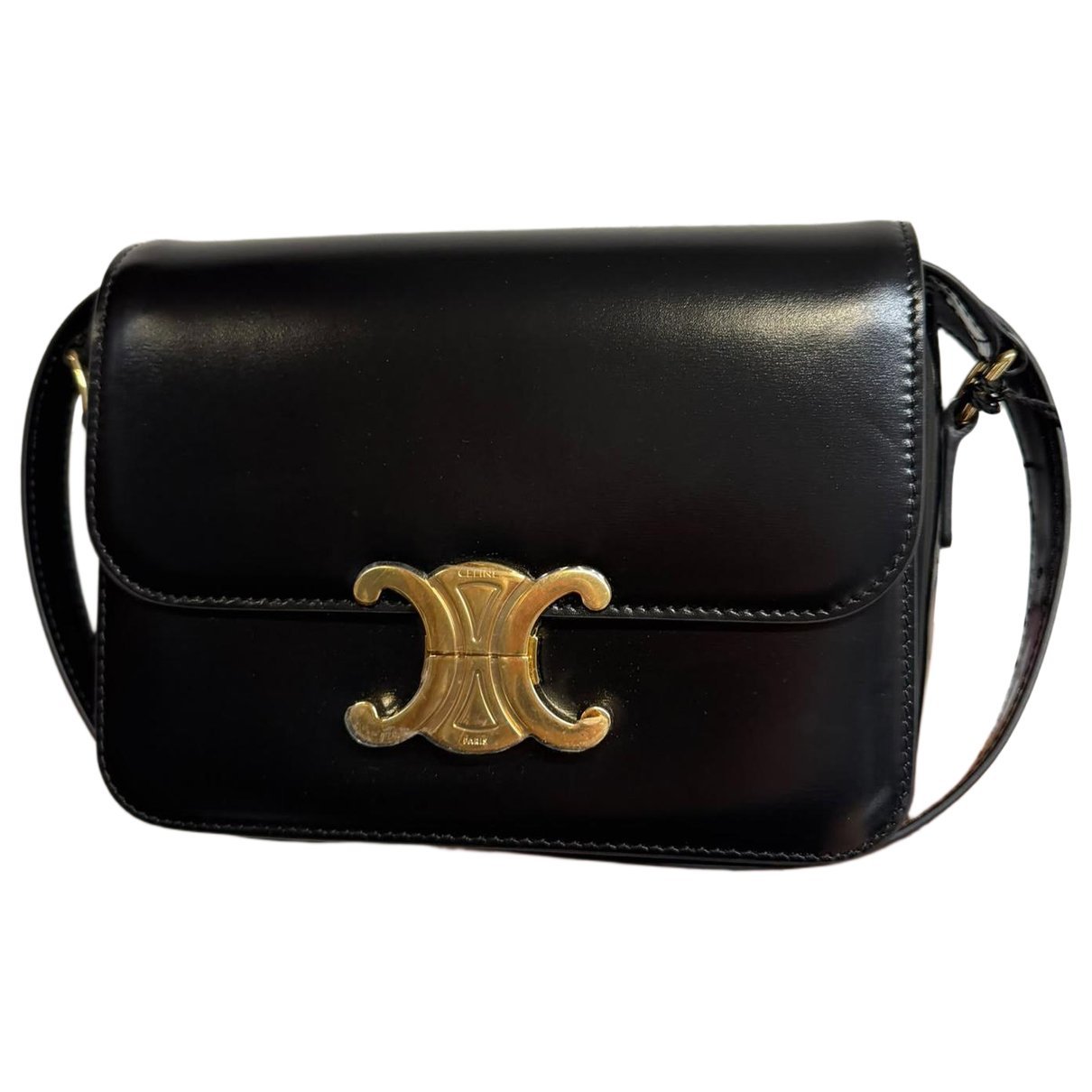 Triomphe leather handbag