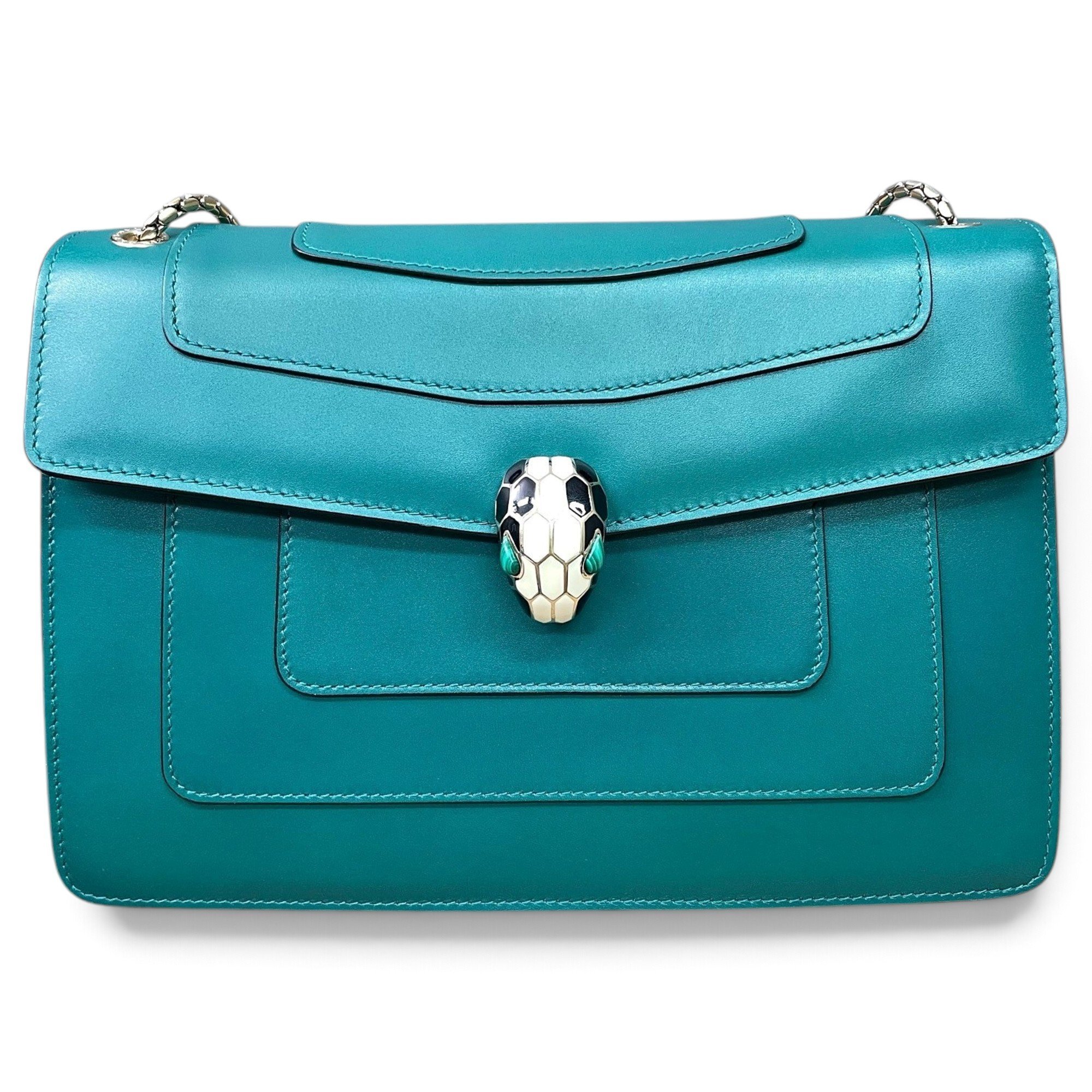 Serpenti leather crossbody bag