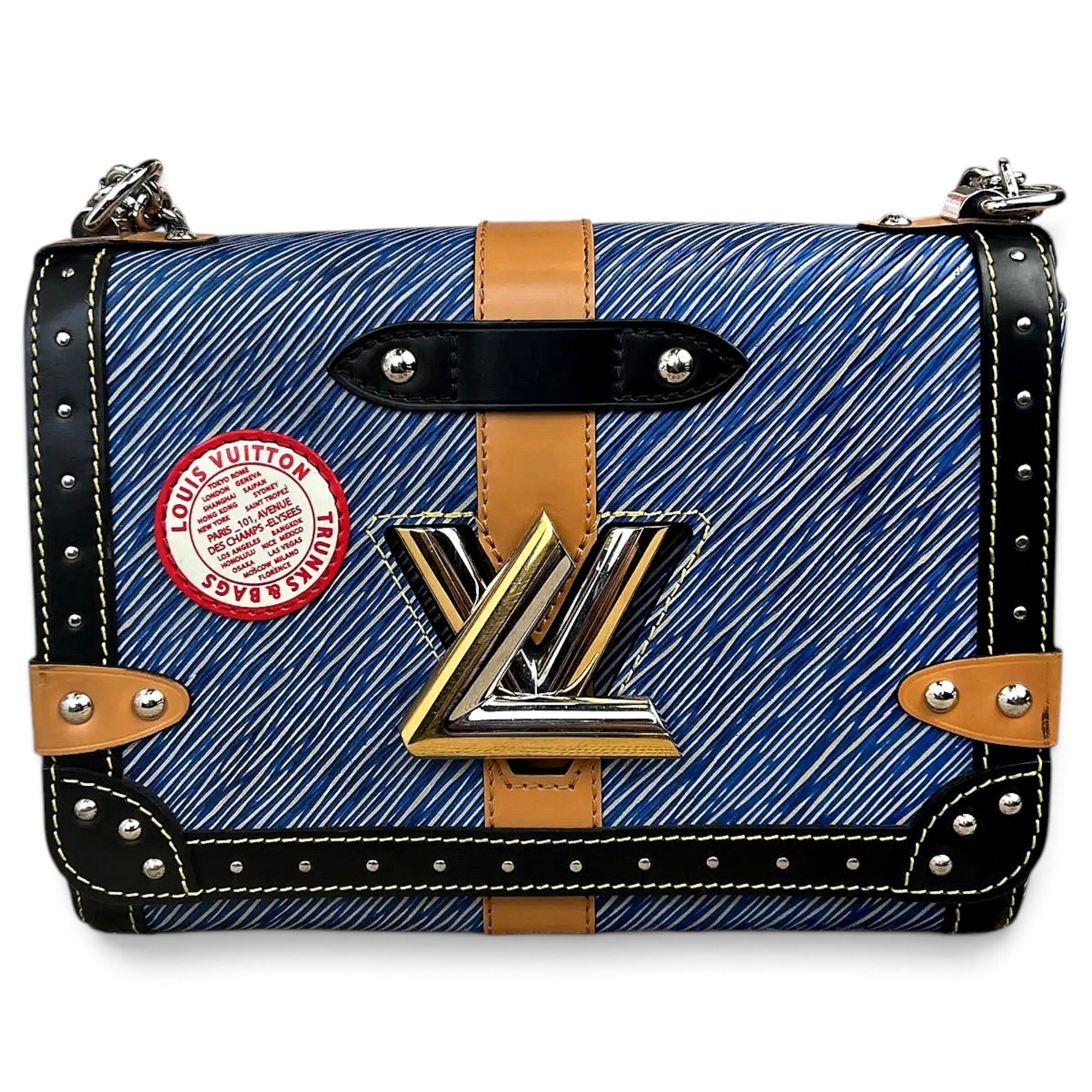 Twist leather crossbody bag