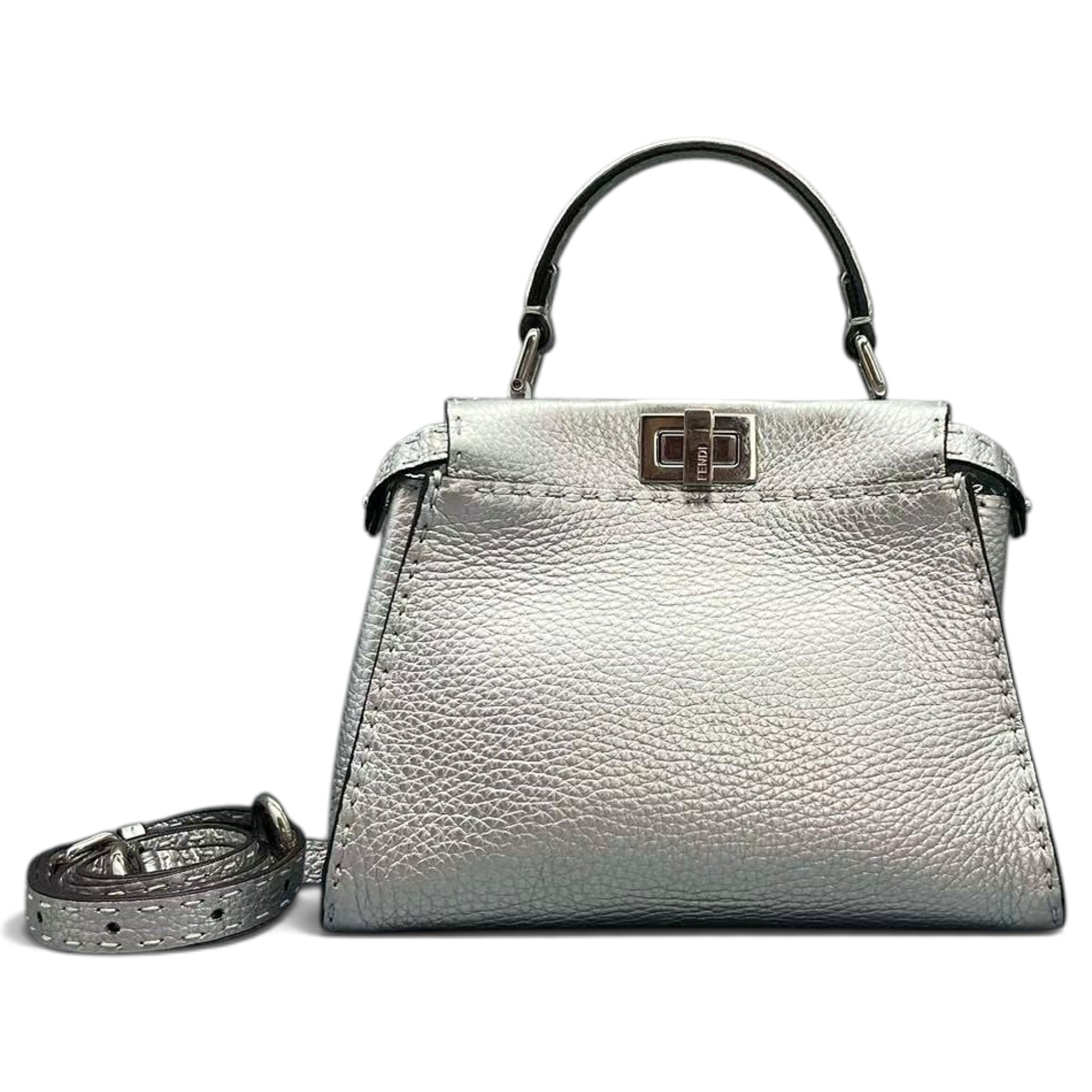 Peekaboo leather handbag