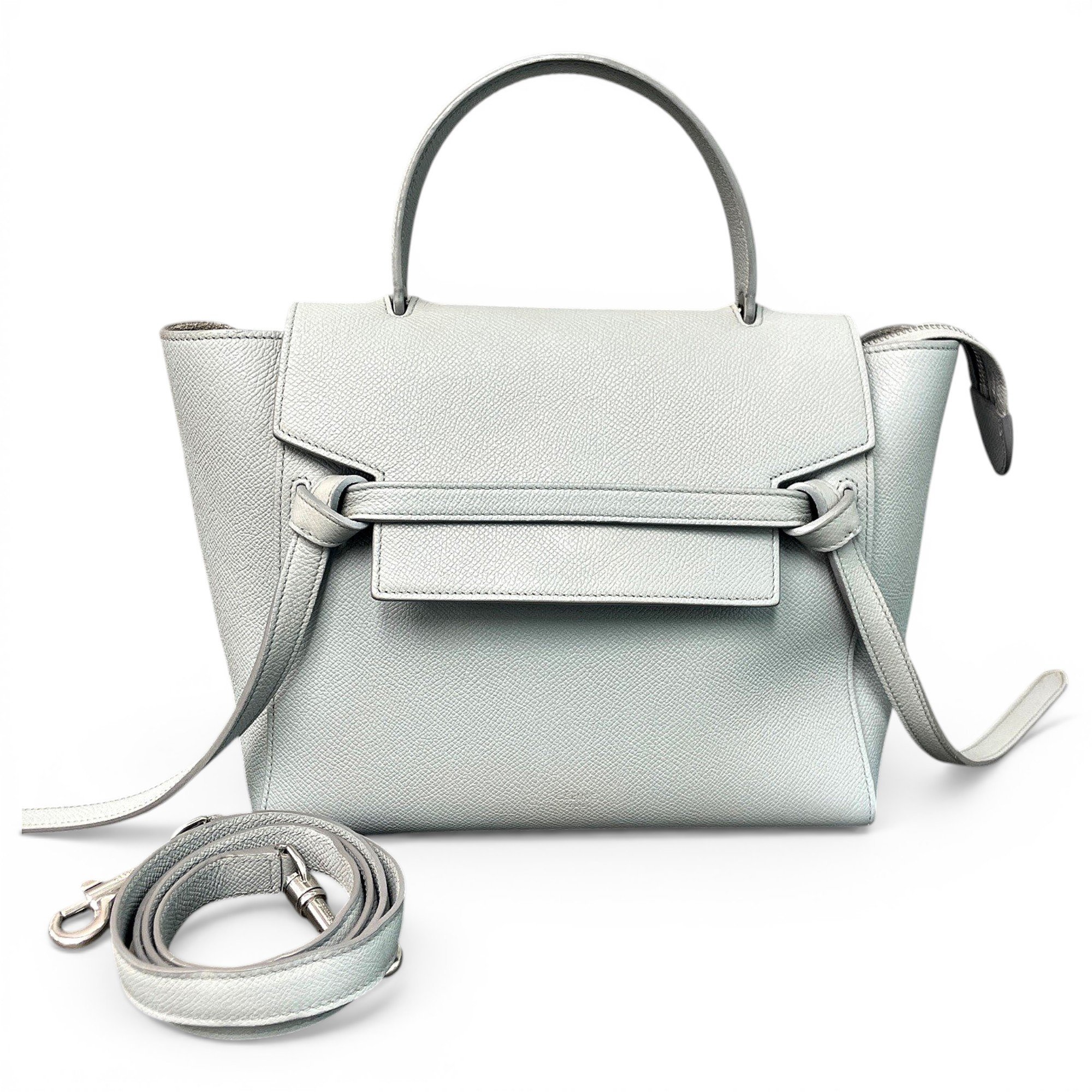 Belt leather handbag