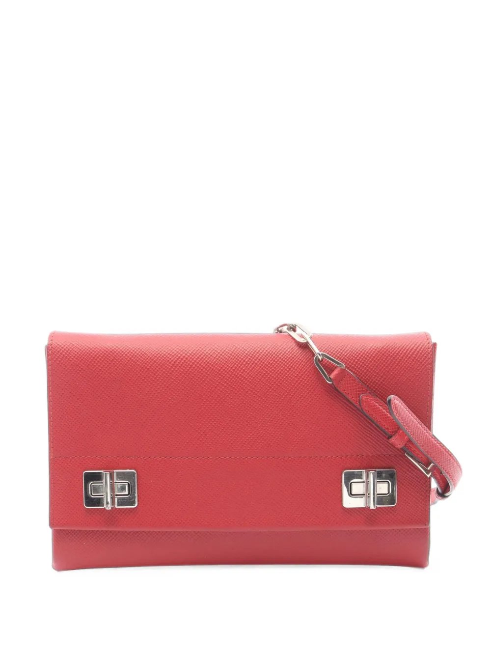Prada 2010s Saffiano leather shoulder bag