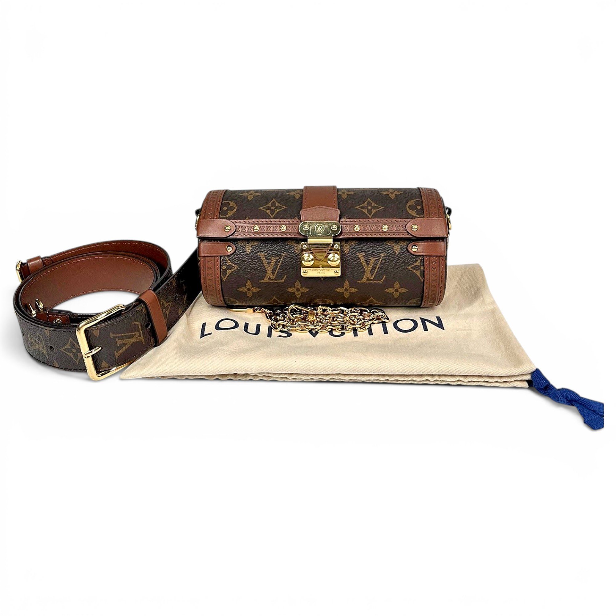 Papillon Trunk leather handbag