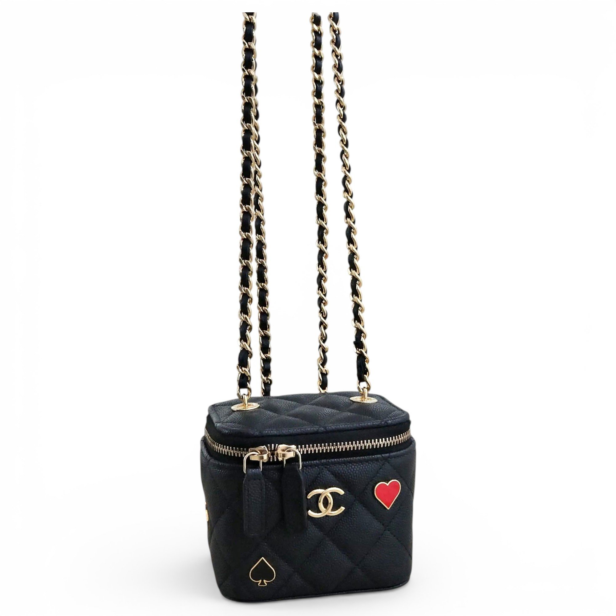 Trendy CC Vanity leather handbag