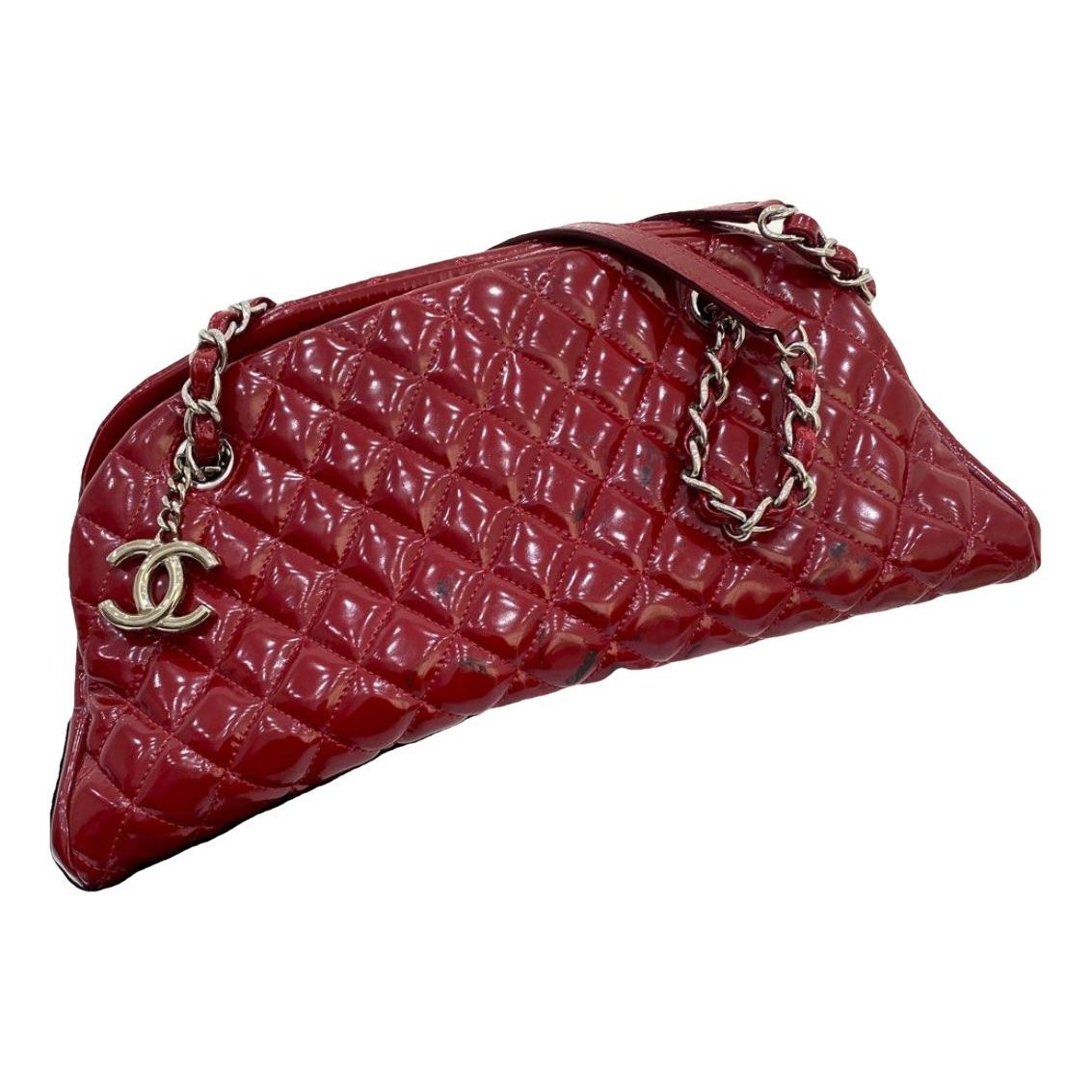 Mademoiselle patent leather handbag