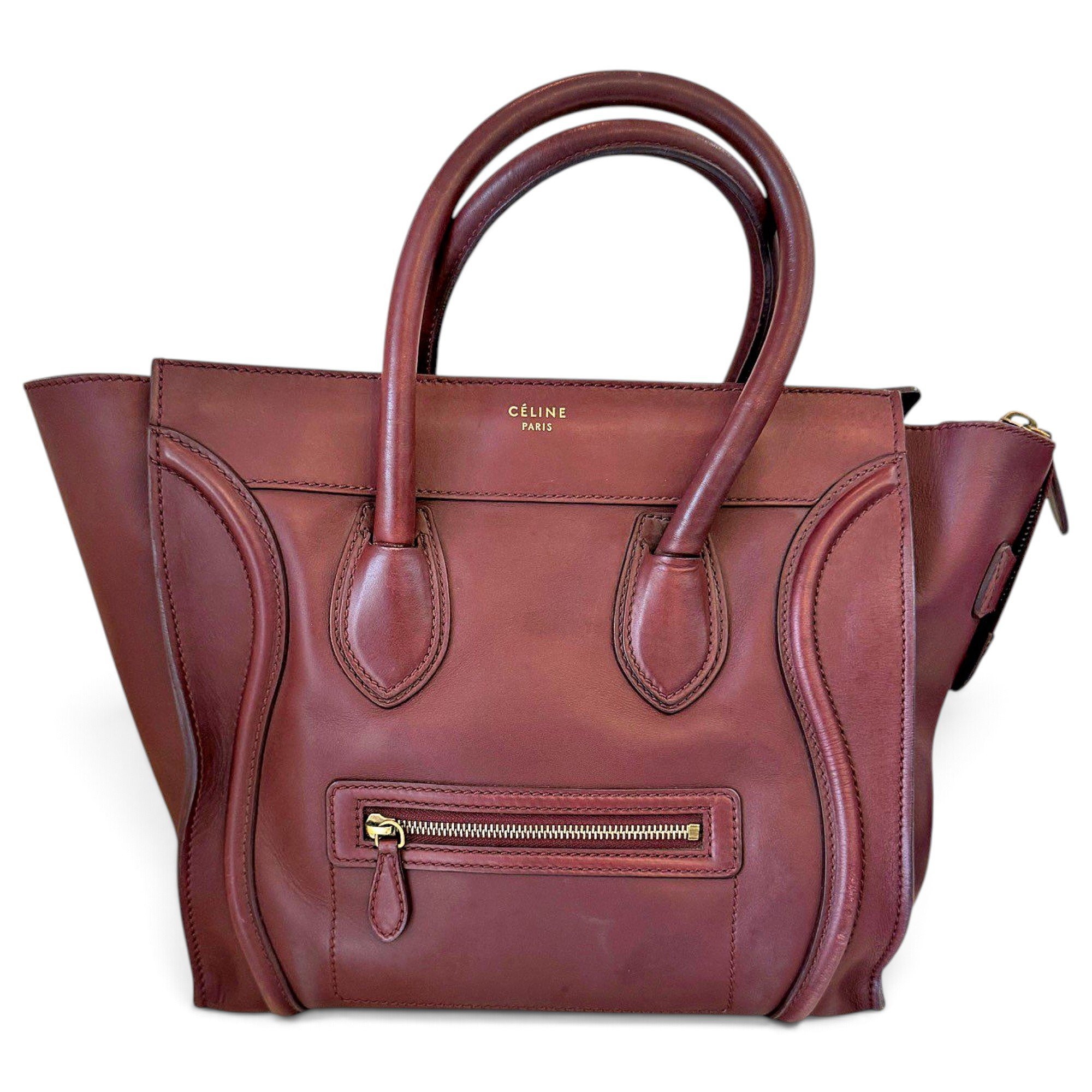 Luggage leather handbag