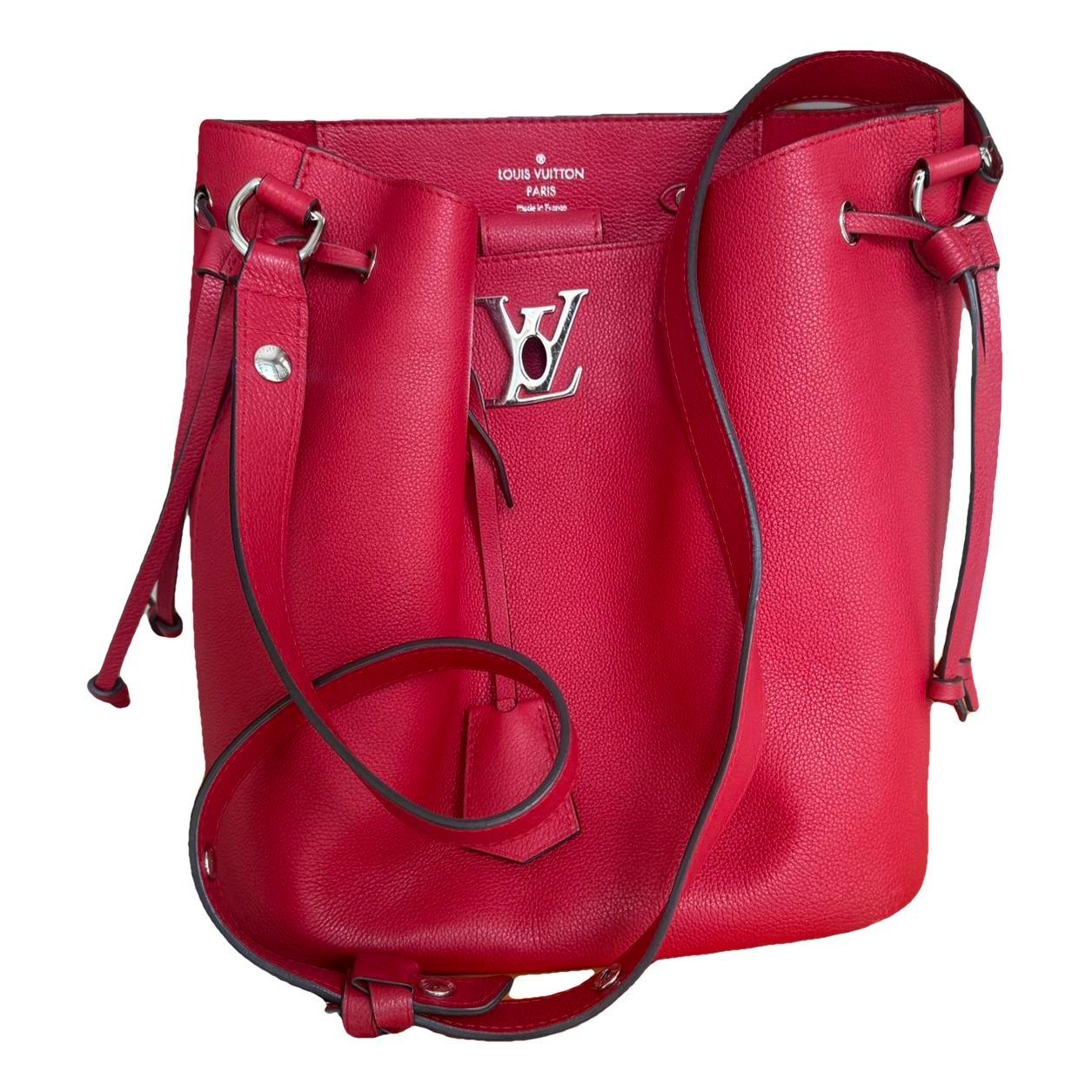Lockme Bucket leather handbag