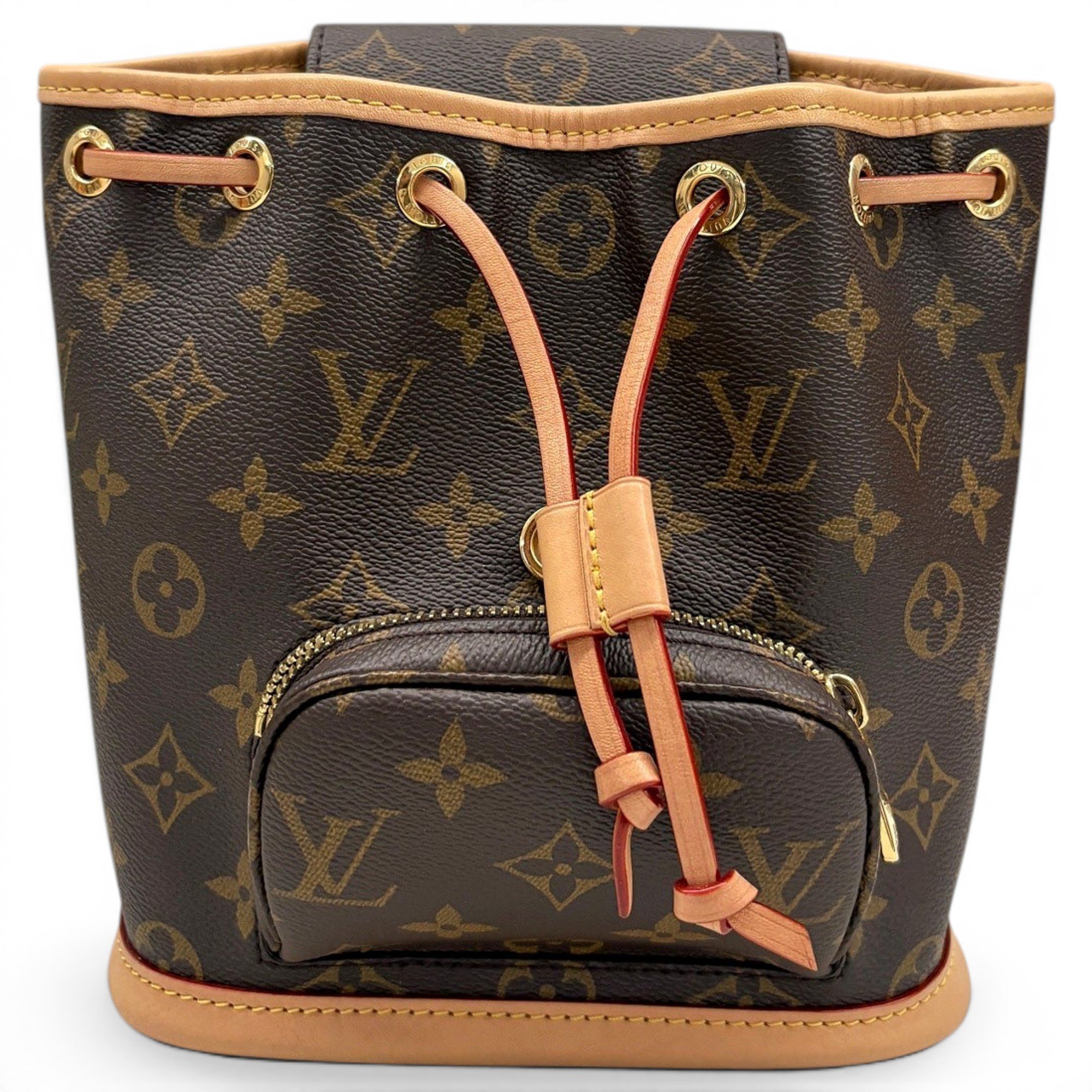 Montsouris Vintage leather backpack