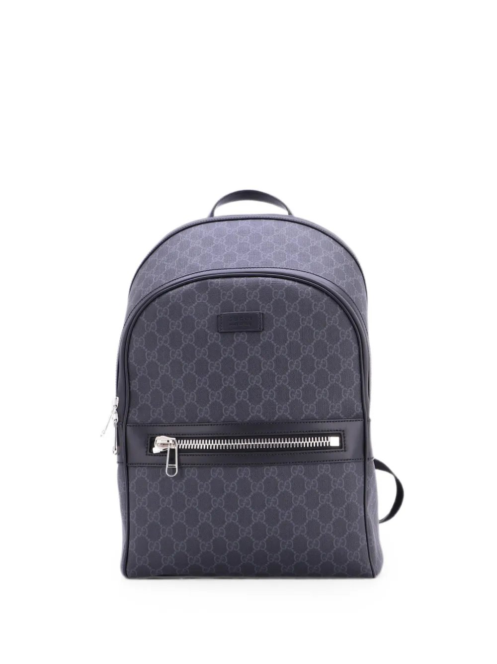 Front Zip Pocket GG Coated Canvas Medium backpack