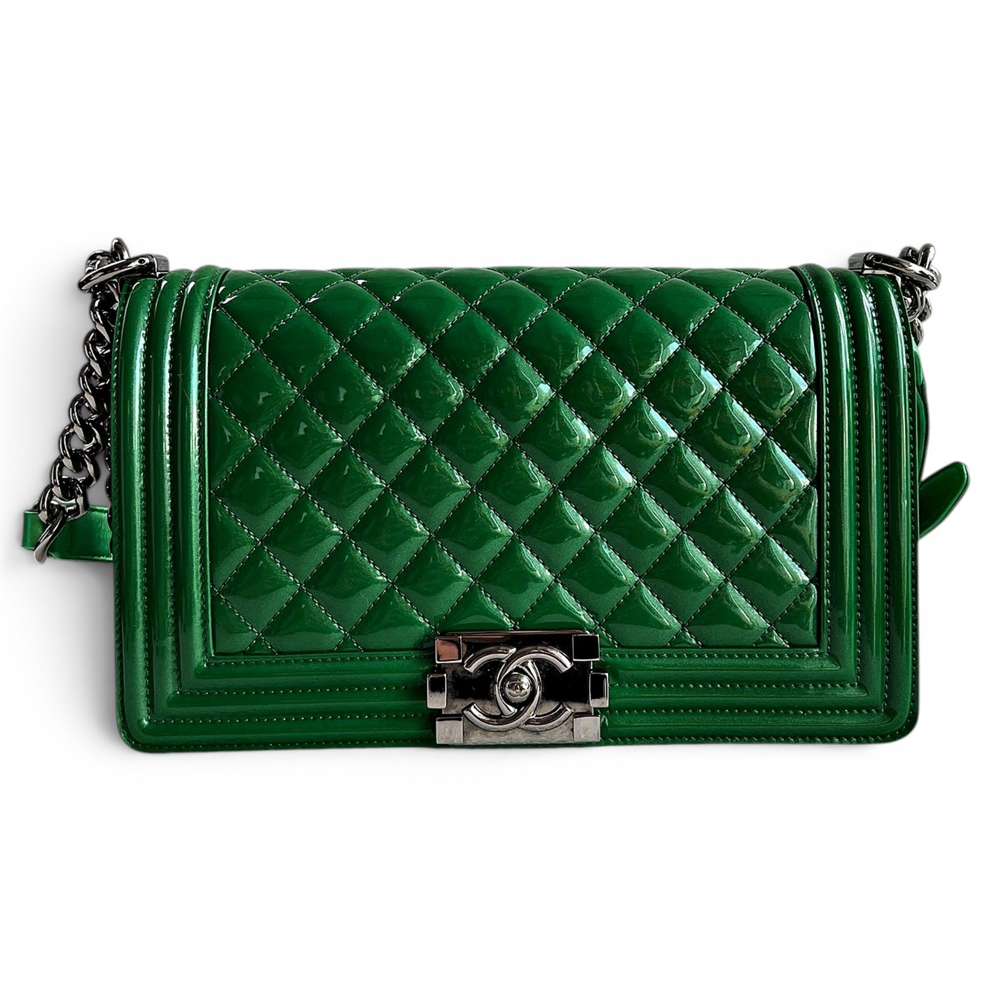Boy patent leather crossbody bag