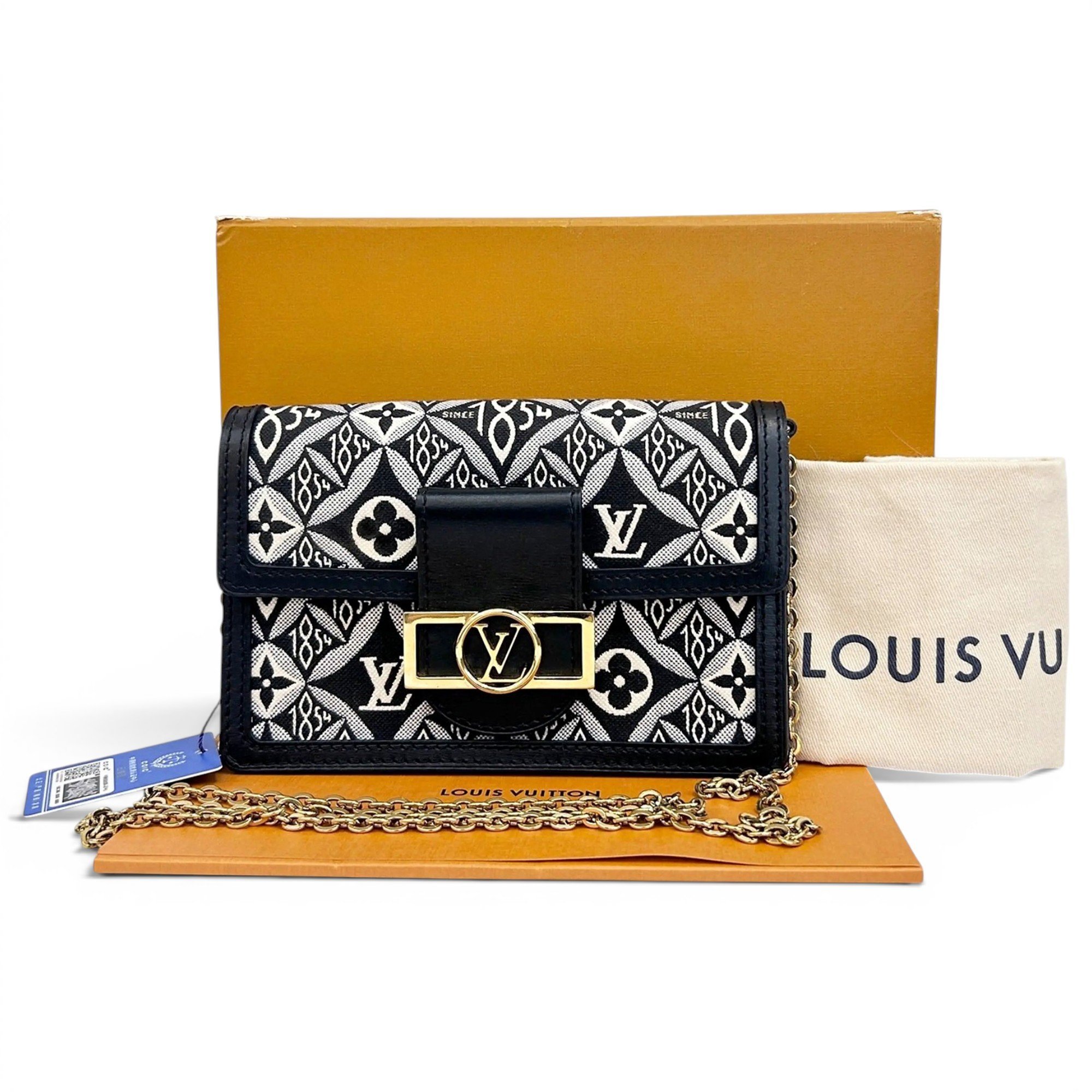 Louis Vuitton Dauphine Chain Wallet leather crossbody bag