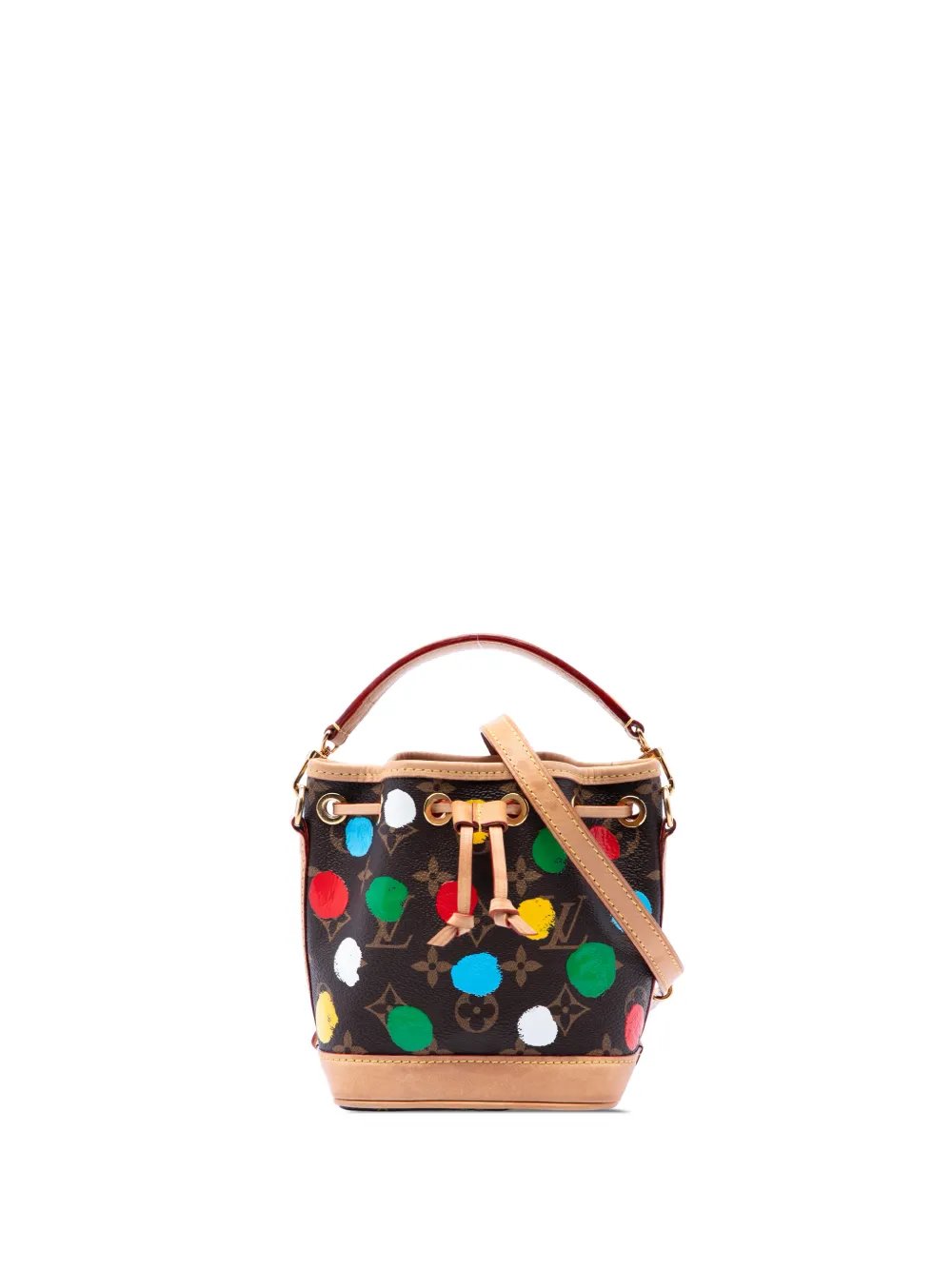 2023 Yayoi Kusama Monogram Painted Dots Nano Noe bucket bag