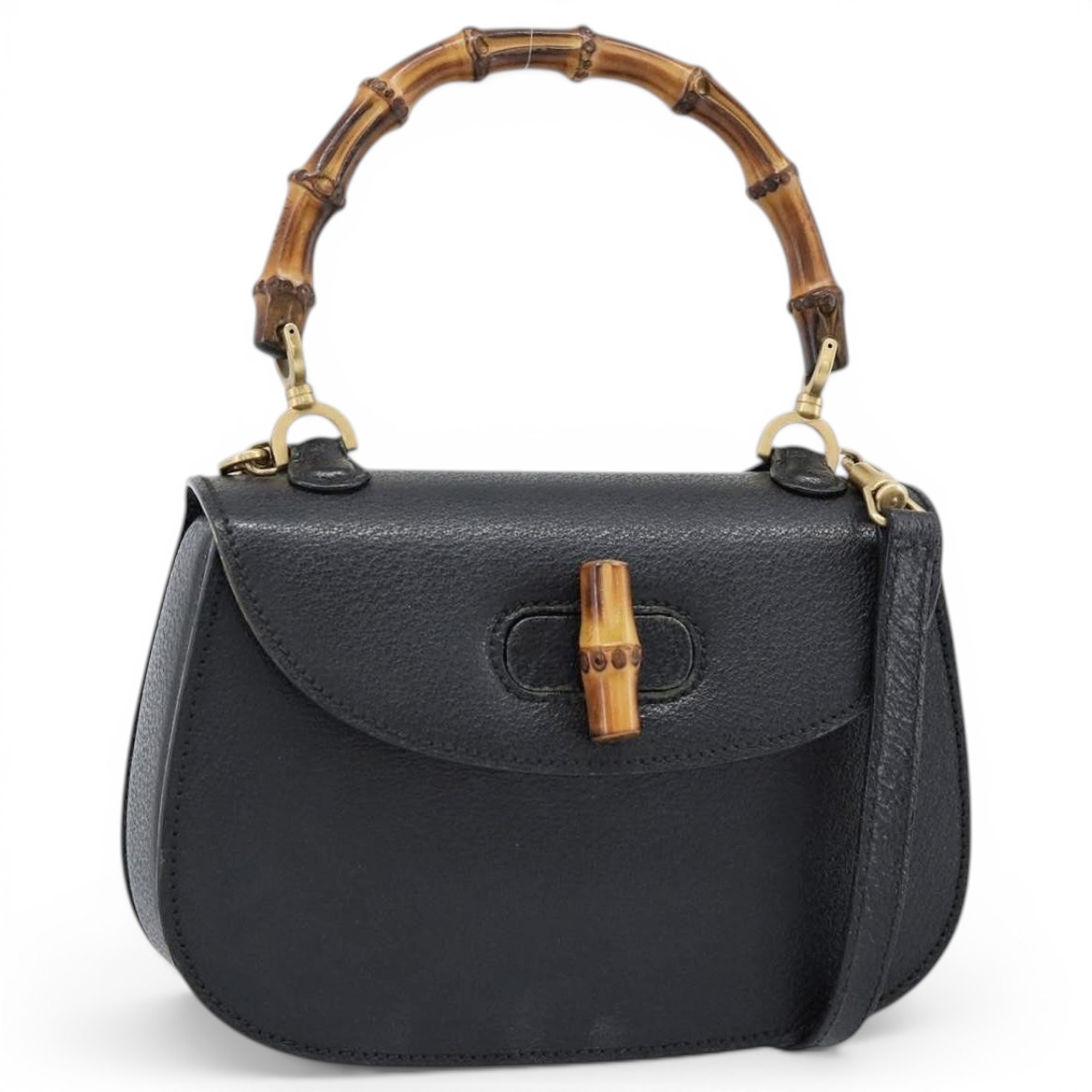Gucci B leather handbag