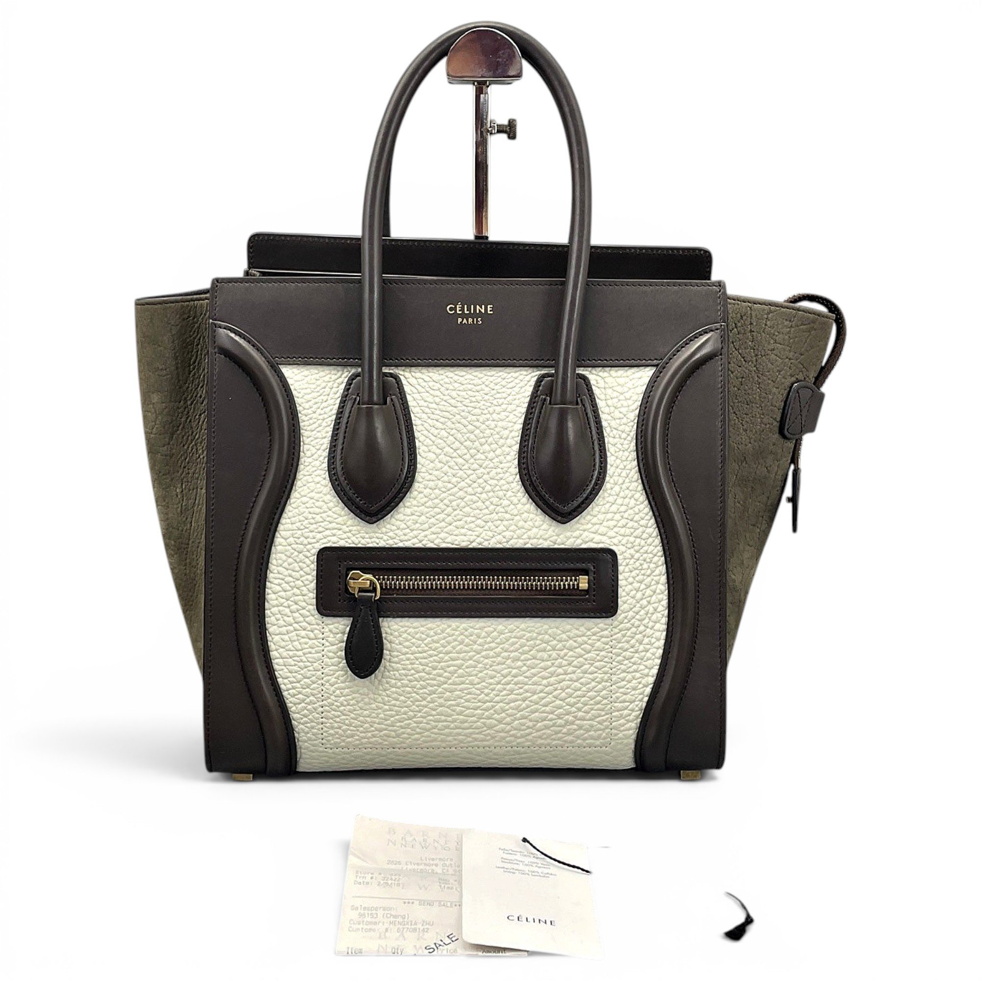 Luggage leather handbag