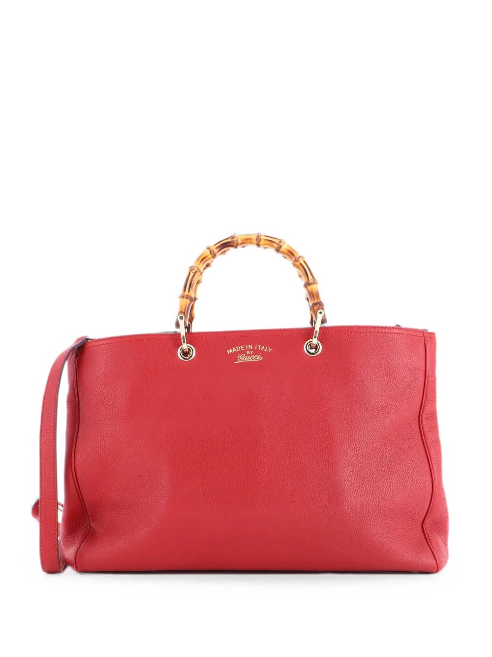 Bamboo Shopper Leather Large tote bag