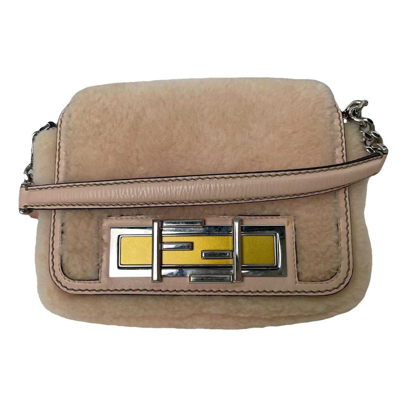 Baguette wool handbag