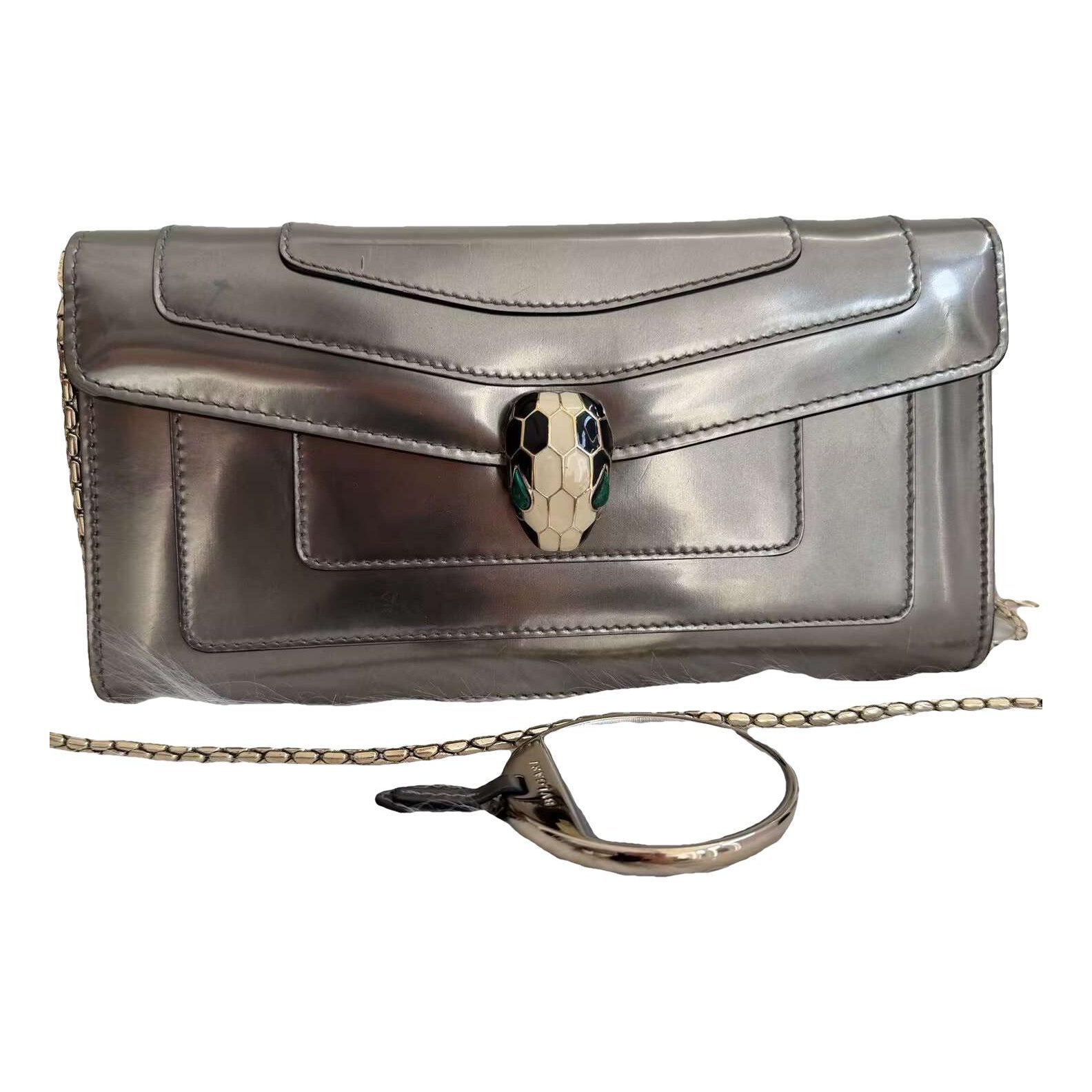 Bvlgari Serpenti leather handbag