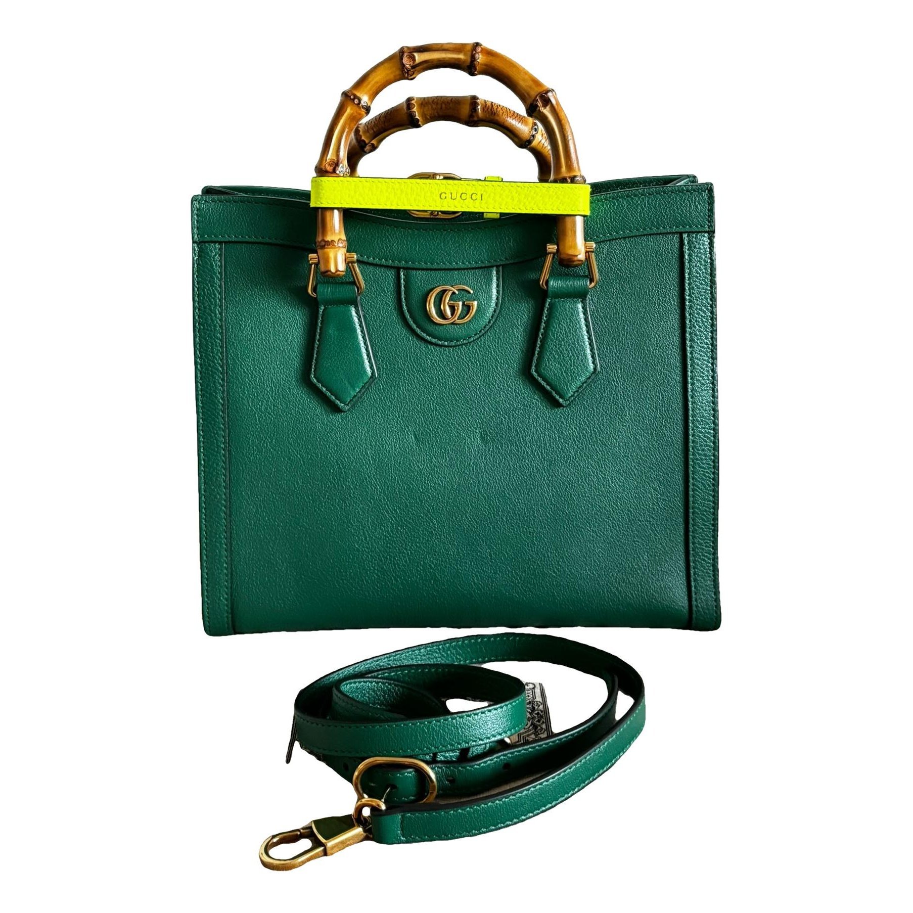 Bamboo leather handbag