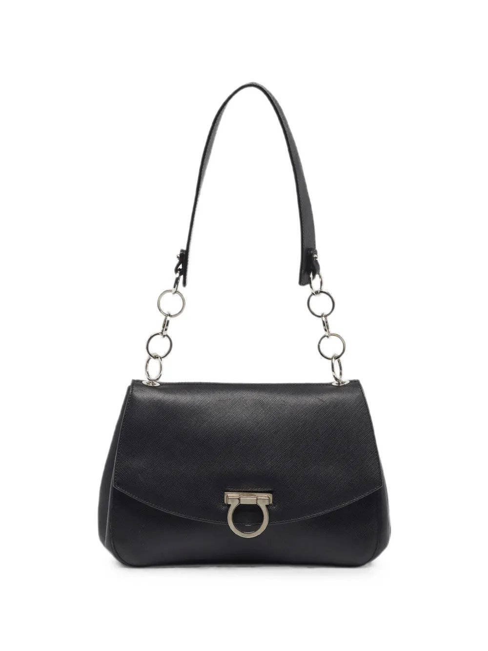 Gancini-detail shoulder bag