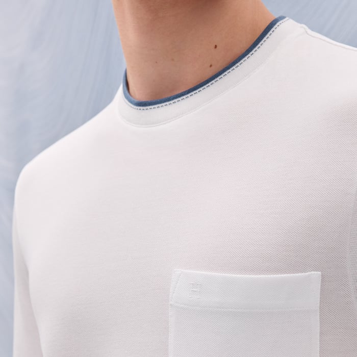 Blanc "Piqures Sellier" T-shirt