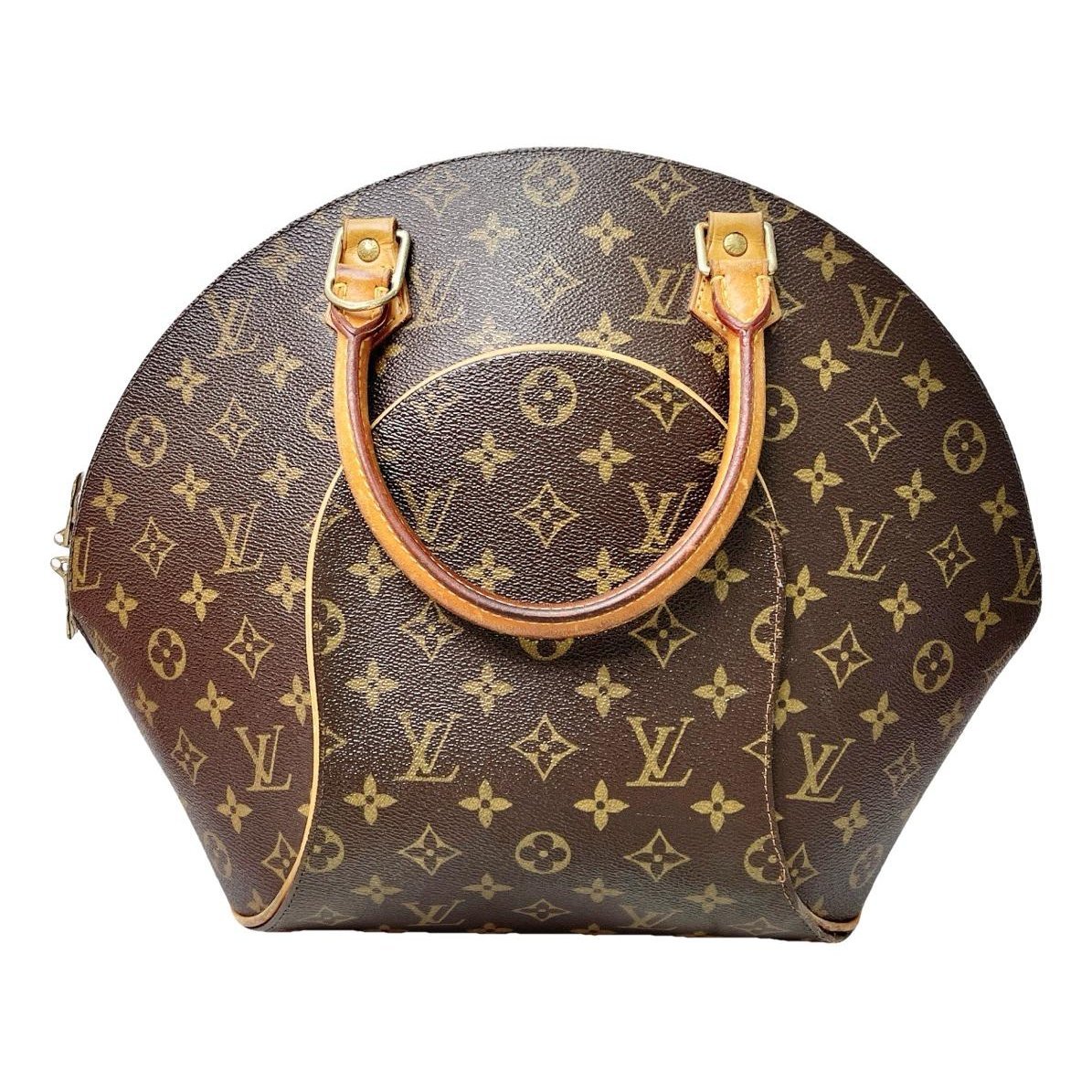 Ellipse leather handbag
