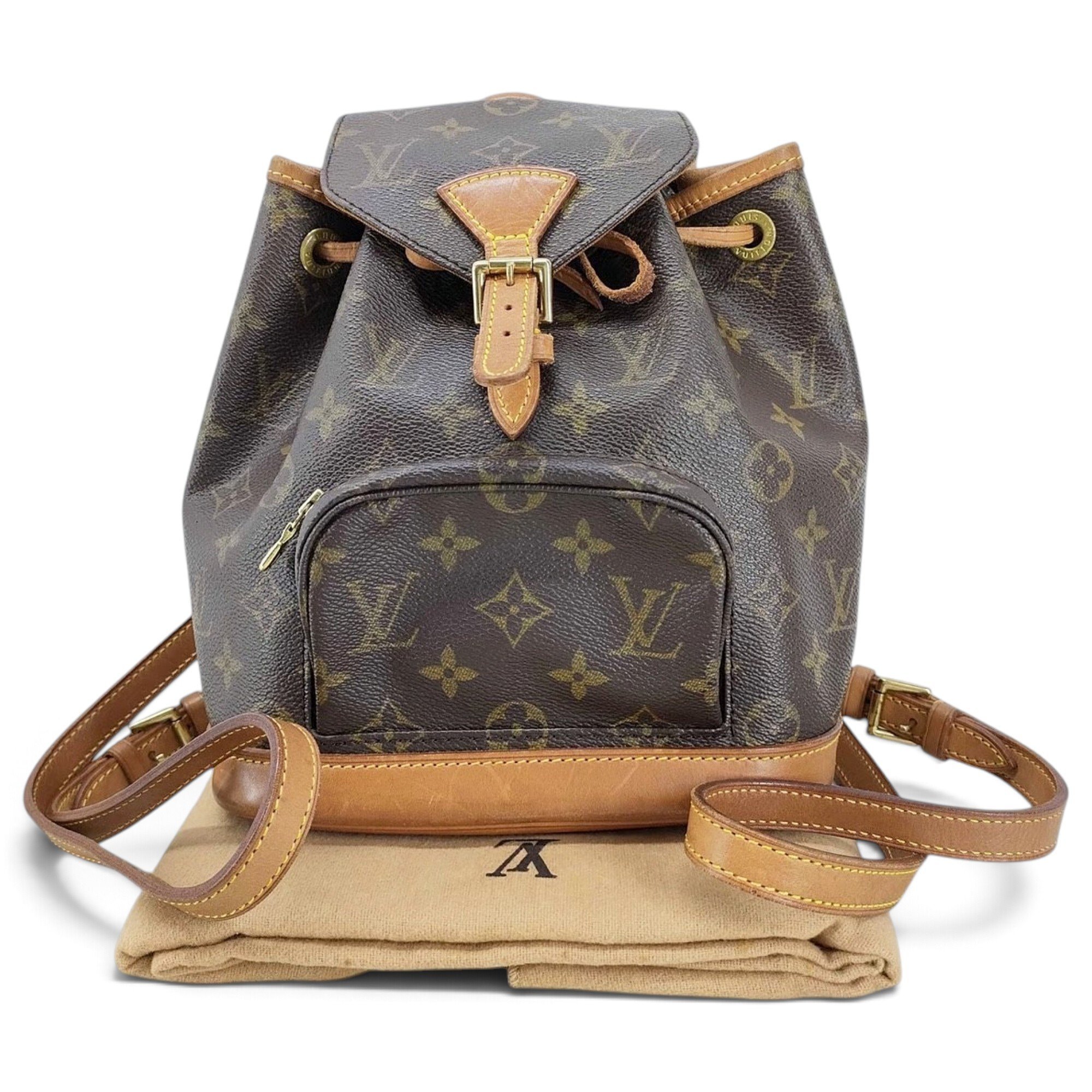 Louis Vuitton Montsouris leather backpack
