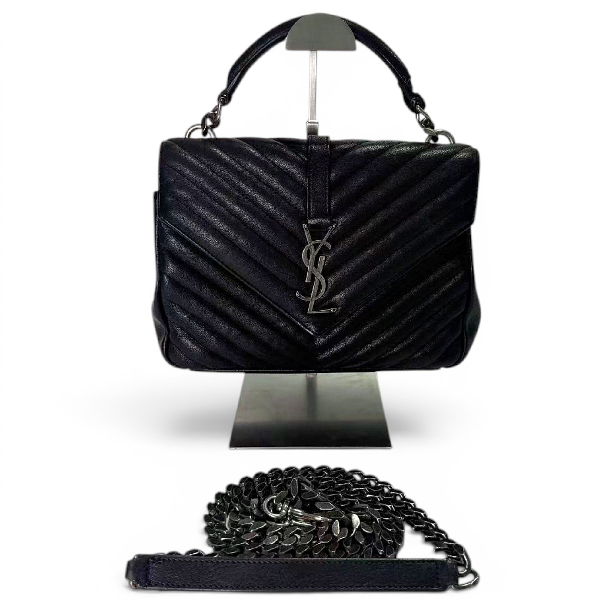 Collége monogramme leather handbag