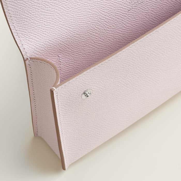 Mauve Pâle Hermèsnap Wallet