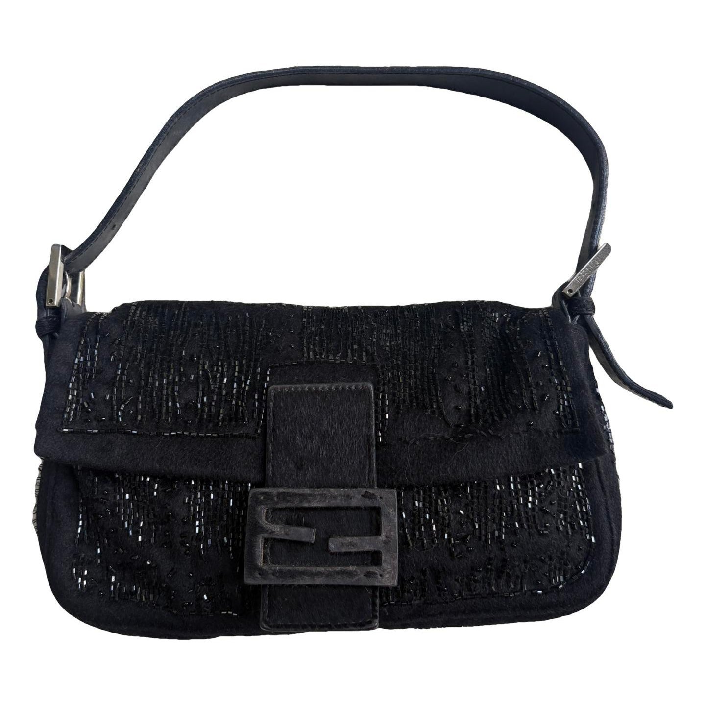 Baguette pony-style calfskin handbag