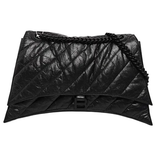 Crush leather crossbody bag