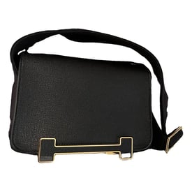 Hermes Geta Handbag Black Leather 2023