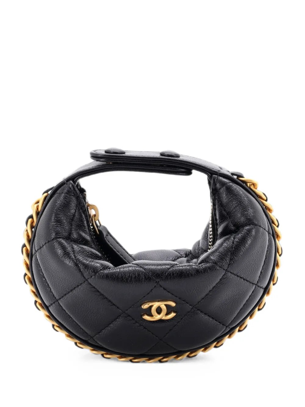 Chain Around Pouch Quilted Lambskin Extra Mini hobo bag