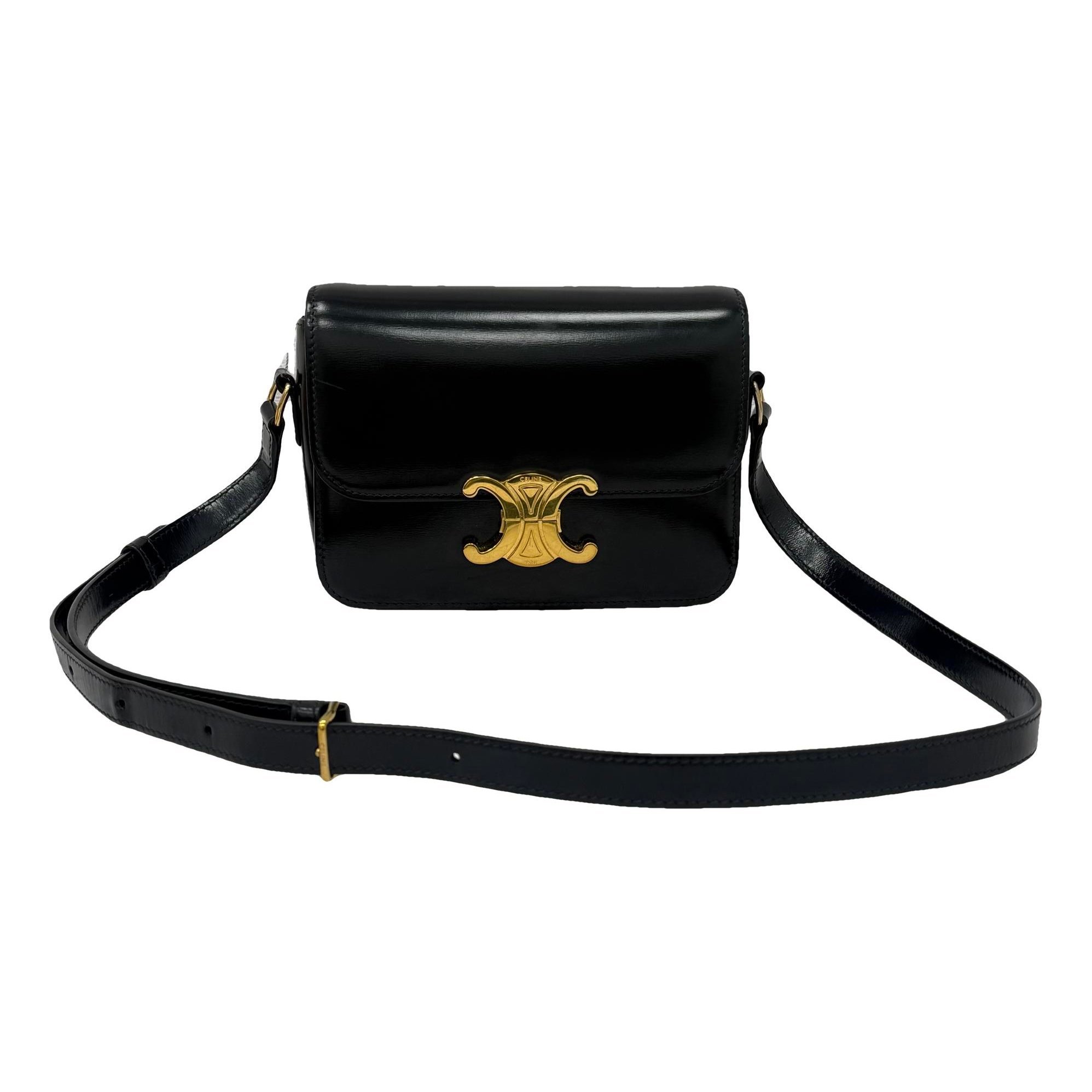 Triomphe leather handbag
