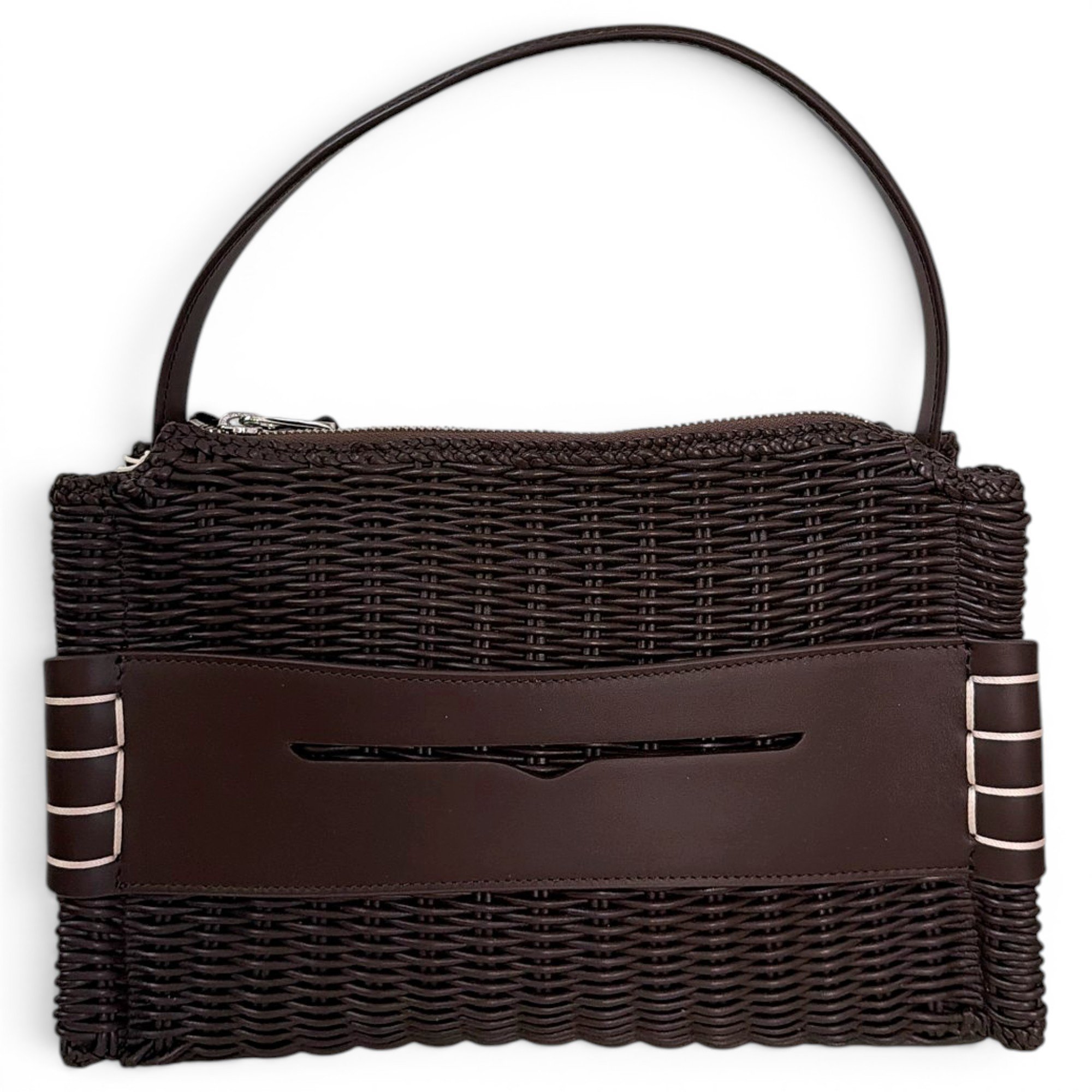 Loafer leather handbag